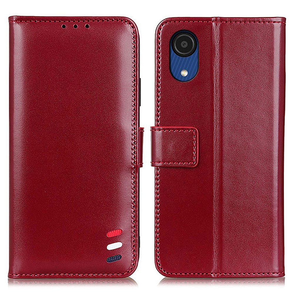 Premium Flip PU Leather Case Horizontal Viewing Stand Magnetic Closure Phone Cover with Card Slots for Samsung Galaxy A03 Core - Red, Samsung Galaxy A03 Core
Premium Flip PU Leather Case Horizontal Viewing Stand Magnetic Closure Phone Cover with Card Slots for Samsung Galaxy A03 Core - Red, Samsung Galaxy A03 Core