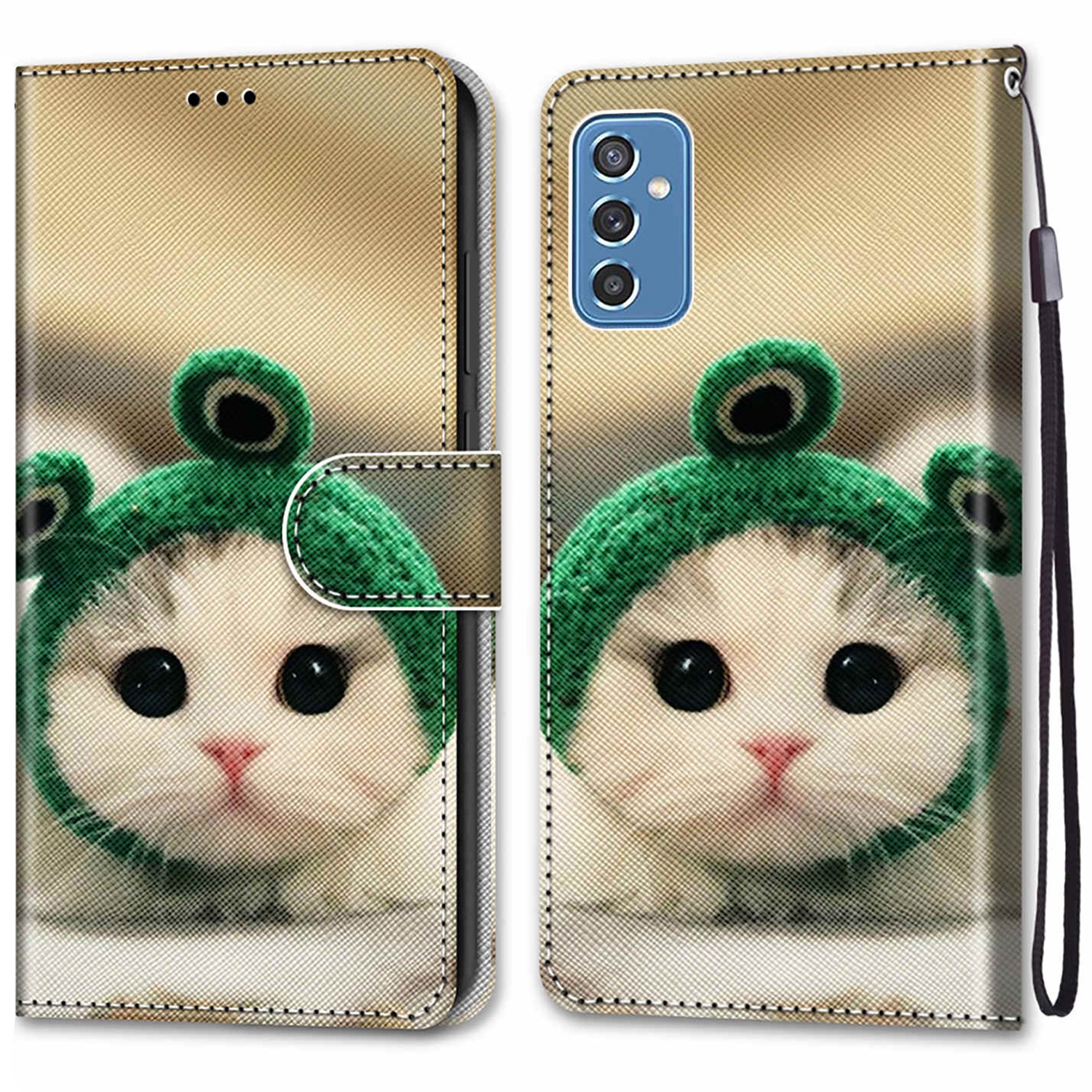 Color Pattern Printing Кожаный Чехол с Подставкой Для Кошелька. Удобный Ремень Для Samsung Galaxy M52 5G - A32 Котенок со Шляпой, Samsung Galaxy M52 5G
Color Pattern Printing Кожаный Чехол с Подставкой Для Кошелька. Удобный Ремень Для Samsung Galaxy M52 5G - A32 Котенок со Шляпой, Samsung Galaxy M52 5G