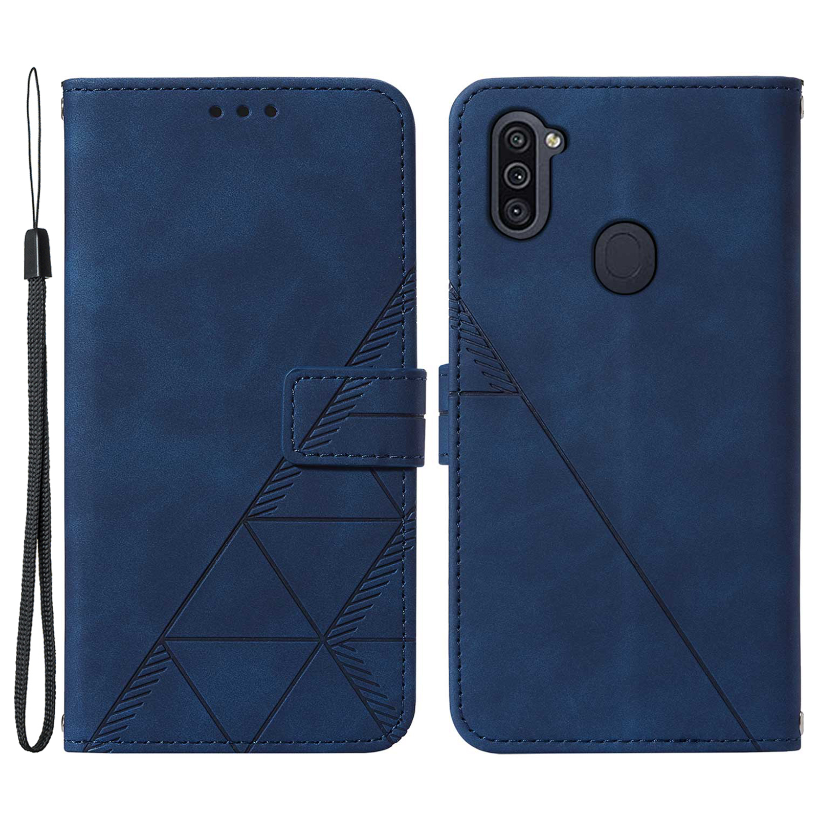 Imprinting Lines PU Leather + TPU Phone Cover Wallet Stand Protective Case for Samsung Galaxy A11 (EU Version)/M11 - Sapphire, Galaxy A11 (EU Version)
Imprinting Lines PU Leather + TPU Phone Cover Wallet Stand Protective Case for Samsung Galaxy A11 (EU Version)/M11 - Sapphire, Galaxy A11 (EU Version)
