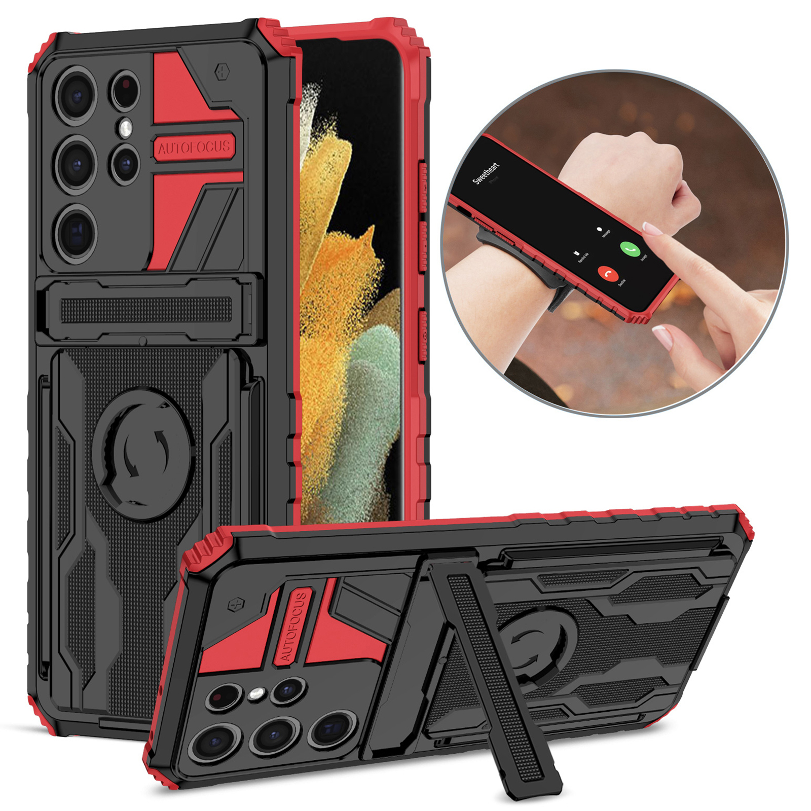 Enkay Hat Prince Lightweight Mobile Phone Cover PC + TPU Телефона с Kickstand и Sport Arm Forb For Samsung Galaxy S21 Ultra 5G - Красный, Galaxy S21 Ultra 5G
Enkay Hat Prince Lightweight Mobile Phone Cover PC + TPU Телефона с Kickstand и Sport Arm Forb For Samsung Galaxy S21 Ultra 5G - Красный, Galaxy S21 Ultra 5G