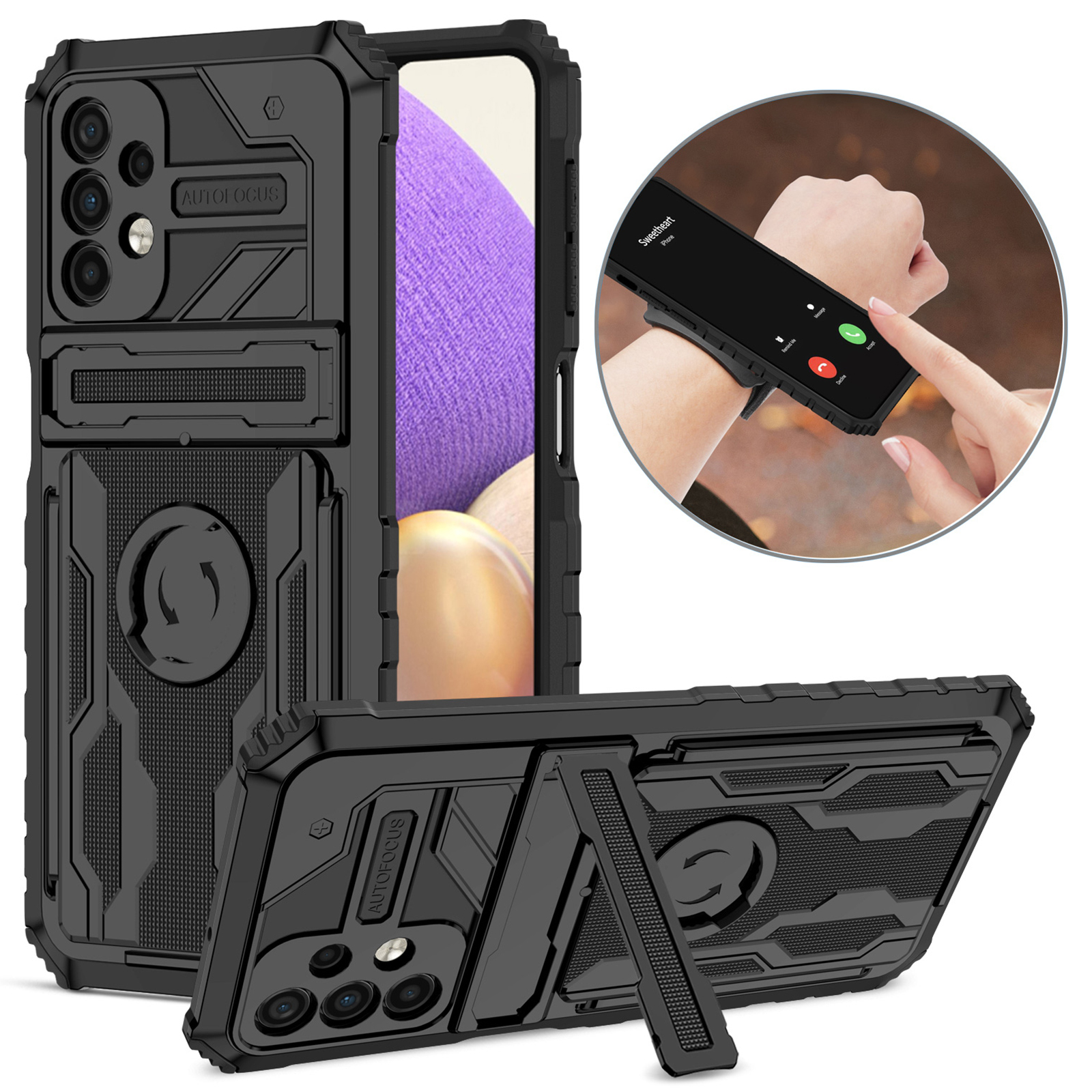 Enkay Hat Prince Anti-scratch Mobile Phone Cover PC + TPU Телефона с Kickstand и Sport Arm Froost Для Samsung Galaxy A32 5G - Черный, Galaxy A32 5G
Enkay Hat Prince Anti-scratch Mobile Phone Cover PC + TPU Телефона с Kickstand и Sport Arm Froost Для Samsung Galaxy A32 5G - Черный, Galaxy A32 5G