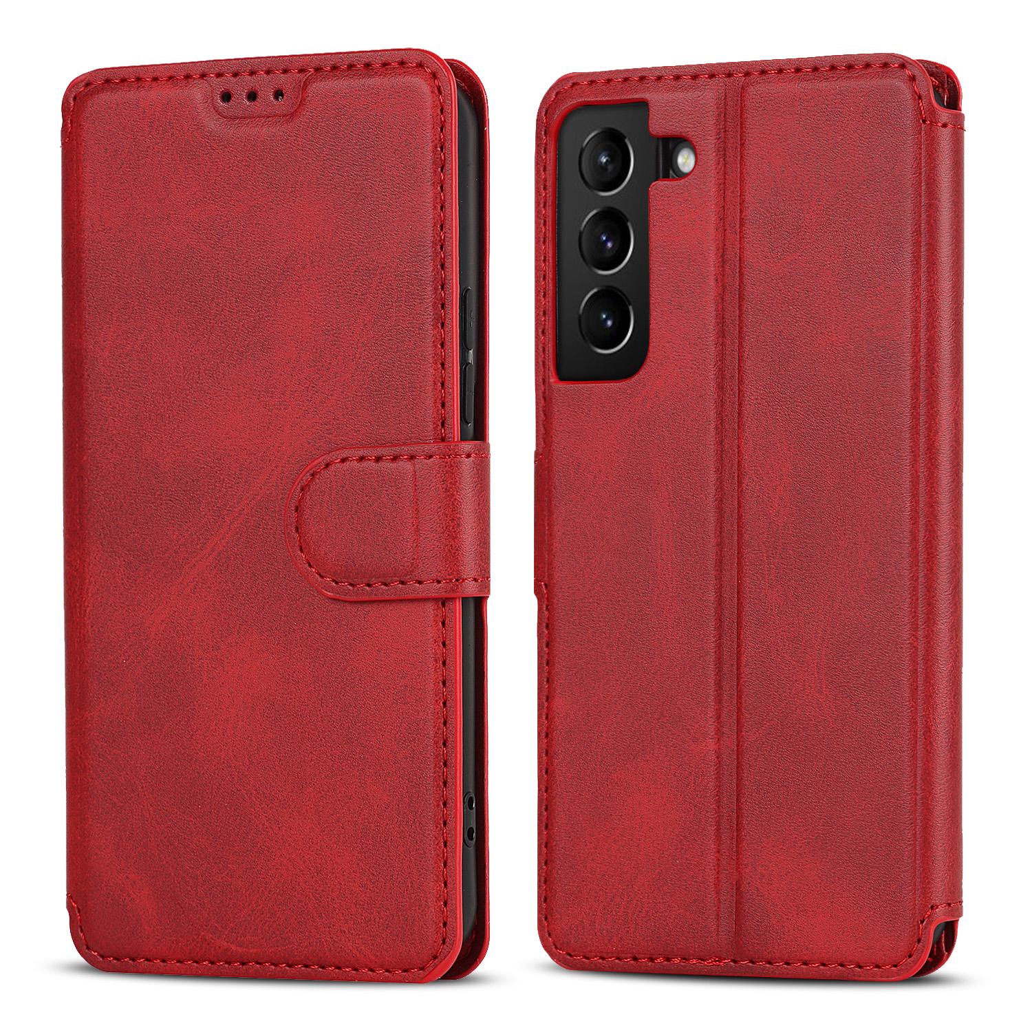 RFID Blocking Wallet Phone Case Retro Matte PU Leather Attached TPU Flip Stand Cover for Galaxy S22+ 5G - Red, Galaxy S22+ 5G
RFID Blocking Wallet Phone Case Retro Matte PU Leather Attached TPU Flip Stand Cover for Galaxy S22+ 5G - Red, Galaxy S22+ 5G