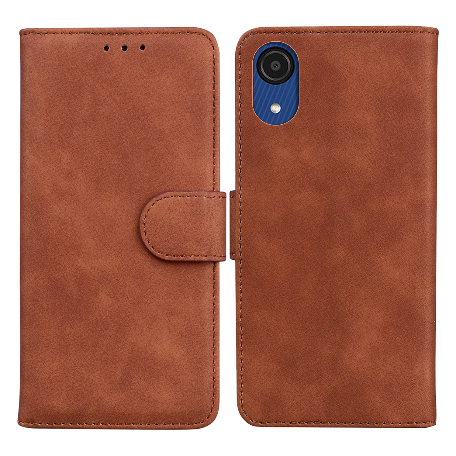 Foldable Stand Magnetic Clasp Leather Case Phone Shell with Wallet for Samsung Galaxy A03 Core - Brown, Samsung Galaxy A03 Core
Foldable Stand Magnetic Clasp Leather Case Phone Shell with Wallet for Samsung Galaxy A03 Core - Brown, Samsung Galaxy A03 Core