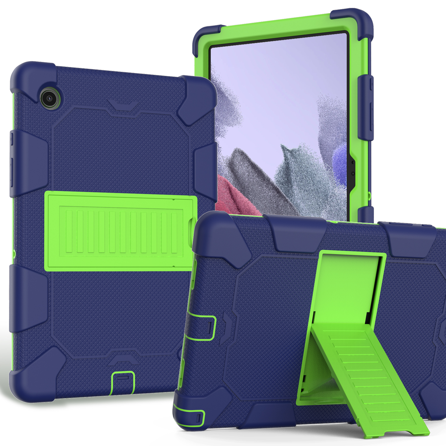 Heavy Duty Hybrid Shockproof Dual Color Silicone + PC Tablet Bracket Kickstand Case for Samsung Galaxy Tab A8 10.5 (2021) - Navy Blue/Yellow-green, Galaxy Tab A8 10.5 (2021)
Heavy Duty Hybrid Shockproof Dual Color Silicone + PC Tablet Bracket Kickstand Case for Samsung Galaxy Tab A8 10.5 (2021) - Navy Blue/Yellow-green, Galaxy Tab A8 10.5 (2021)