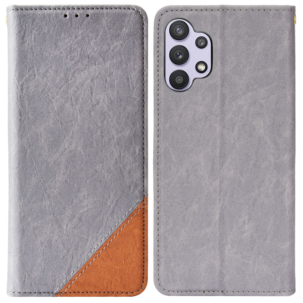 Shockproof Phone Case Color Splicing PU Leather Phone Protector Folio Flip Wallet Cover with Stand for Samsung Galaxy A32 4G (EU Version) - Grey, Samsung Galaxy A32 4G (EU Version)
Shockproof Phone Case Color Splicing PU Leather Phone Protector Folio Flip Wallet Cover with Stand for Samsung Galaxy A32 4G (EU Version) - Grey, Samsung Galaxy A32 4G (EU Version)