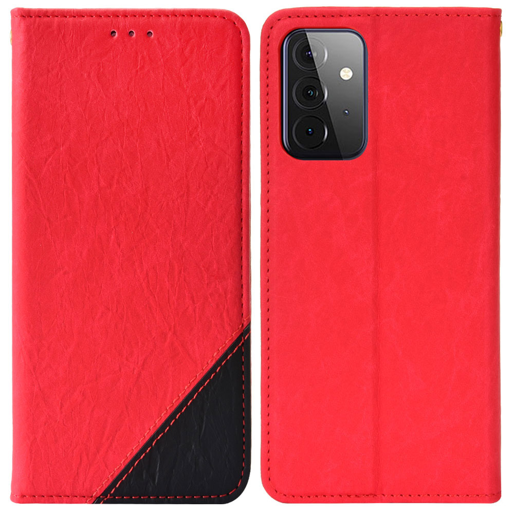Color Splicing PU Leather Phone Case Shockproof Folio Flip Wallet Phone Cover with Stand for Samsung Galaxy A73 5G - Red, Samsung Galaxy A73 5G
Color Splicing PU Leather Phone Case Shockproof Folio Flip Wallet Phone Cover with Stand for Samsung Galaxy A73 5G - Red, Samsung Galaxy A73 5G