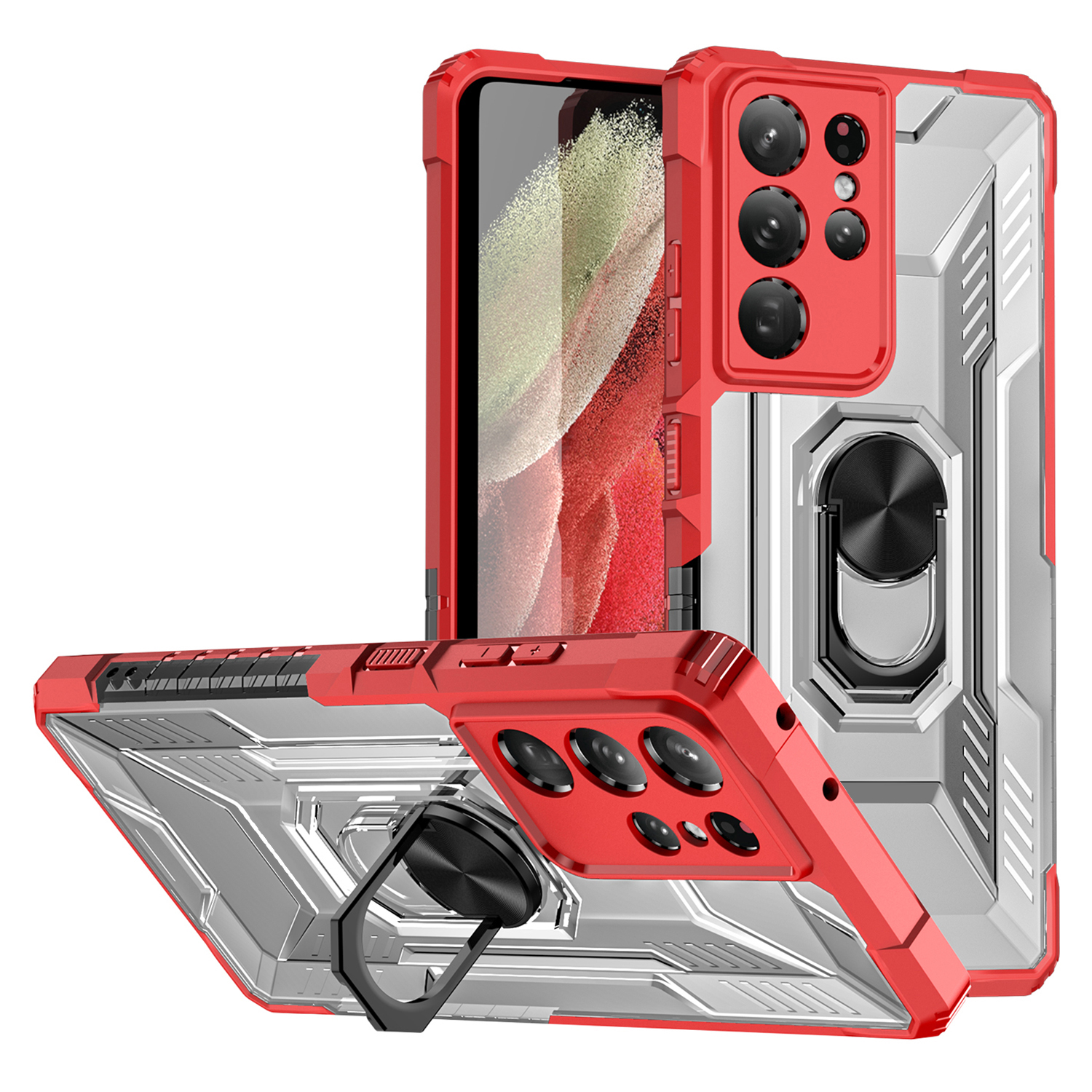 Shockpereprotepaction Hybrid Hard PC Soft TPU Телефона TPU с Держателем Кольца Kickstand Для Samsung Galaxy S22 Ultra 5G - Красный, Galaxy S22 Ultra 5G
Shockpereprotepaction Hybrid Hard PC Soft TPU Телефона TPU с Держателем Кольца Kickstand Для Samsung Galaxy S22 Ultra 5G - Красный, Galaxy S22 Ultra 5G