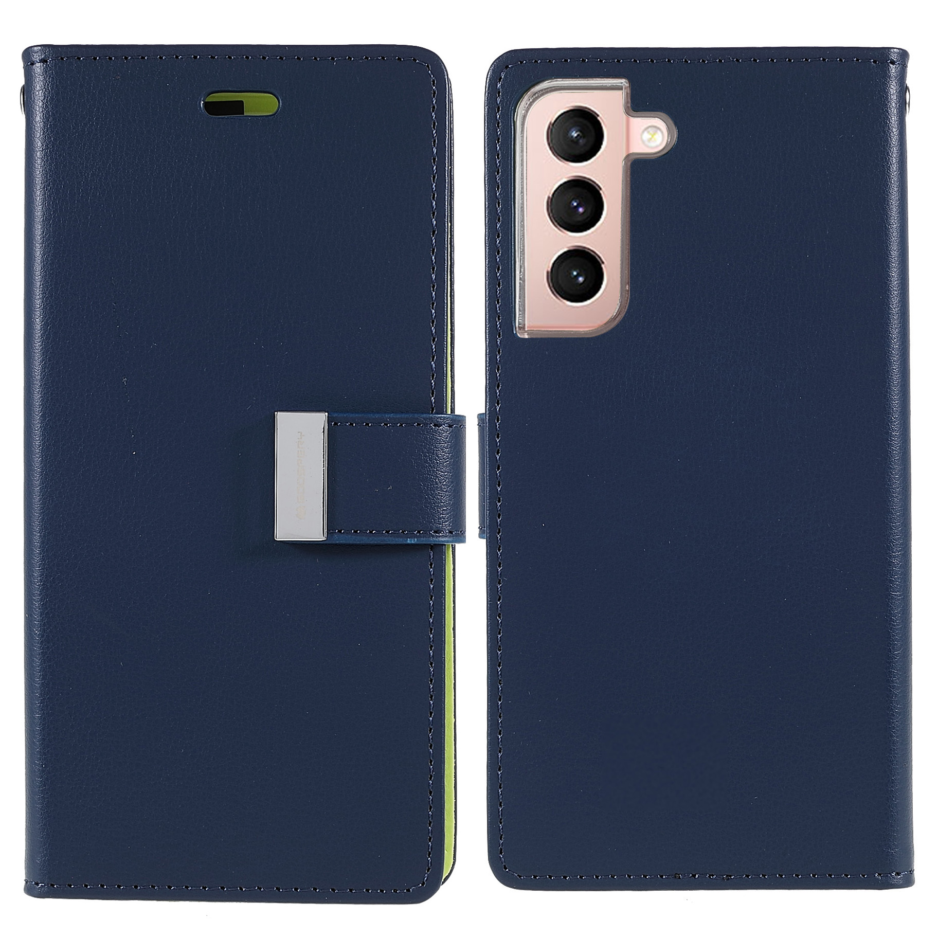 MERCURY GOOSPERY Metal Magnetic Clasp Phone Case for Samsung Galaxy S22 5G, Wallet Design PU Leather + TPU Cover - Blue, Galaxy S22 5G
MERCURY GOOSPERY Metal Magnetic Clasp Phone Case for Samsung Galaxy S22 5G, Wallet Design PU Leather + TPU Cover - Blue, Galaxy S22 5G