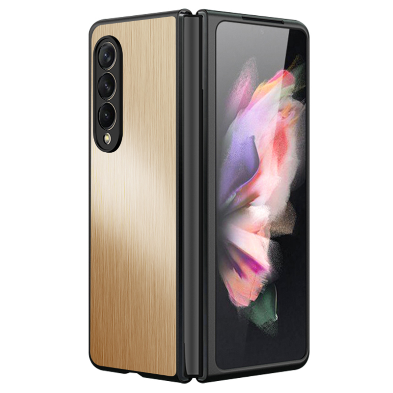 Для Samsung Galaxy Z Fold3 5G Щетка Против Скребки из Нержавеющей Стали+пк Складной Чехл Телефона - Золото, Galaxy Z Fold3 5G
Для Samsung Galaxy Z Fold3 5G Щетка Против Скребки из Нержавеющей Стали+пк Складной Чехл Телефона - Золото, Galaxy Z Fold3 5G