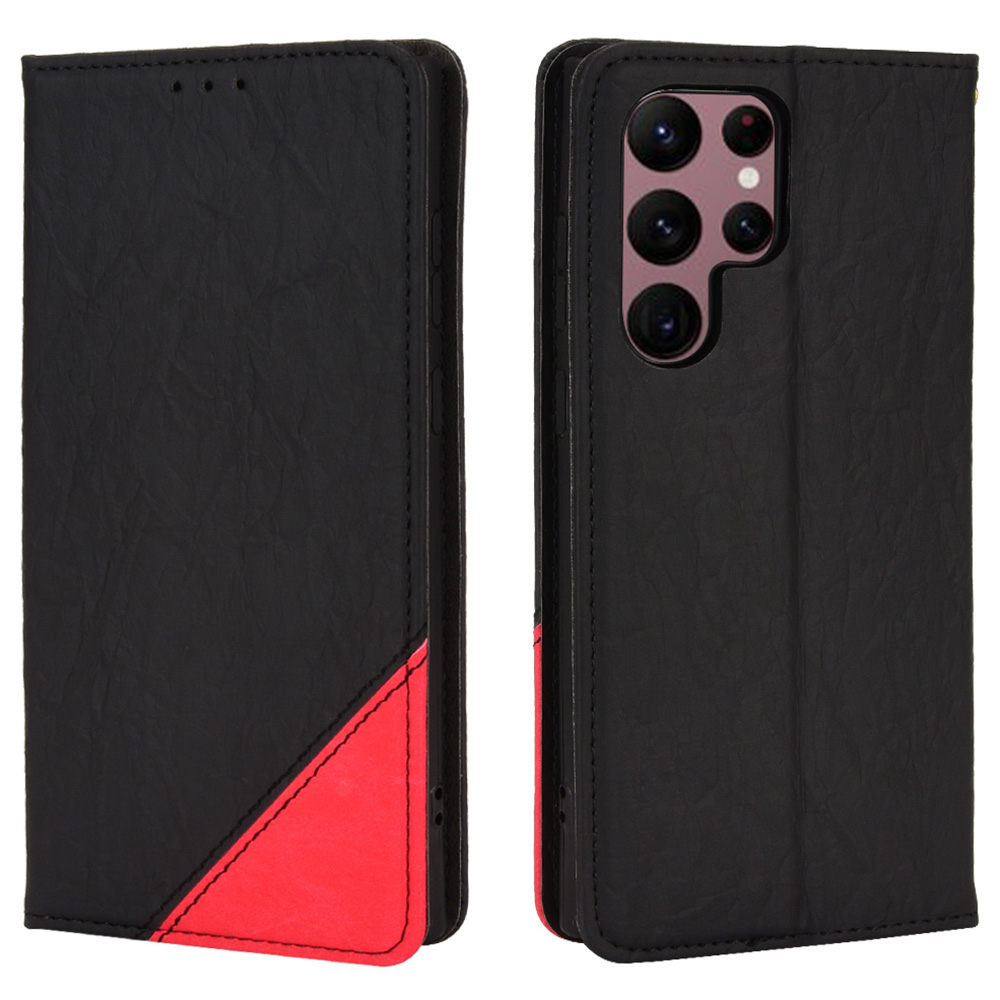 For Samsung Galaxy S22 Ultra 5G Shockproof TPU + PU Leather Phone Case Bi-color Wallet Phone Cover with Stand - Black, Galaxy S22 Ultra 5G
For Samsung Galaxy S22 Ultra 5G Shockproof TPU + PU Leather Phone Case Bi-color Wallet Phone Cover with Stand - Black, Galaxy S22 Ultra 5G