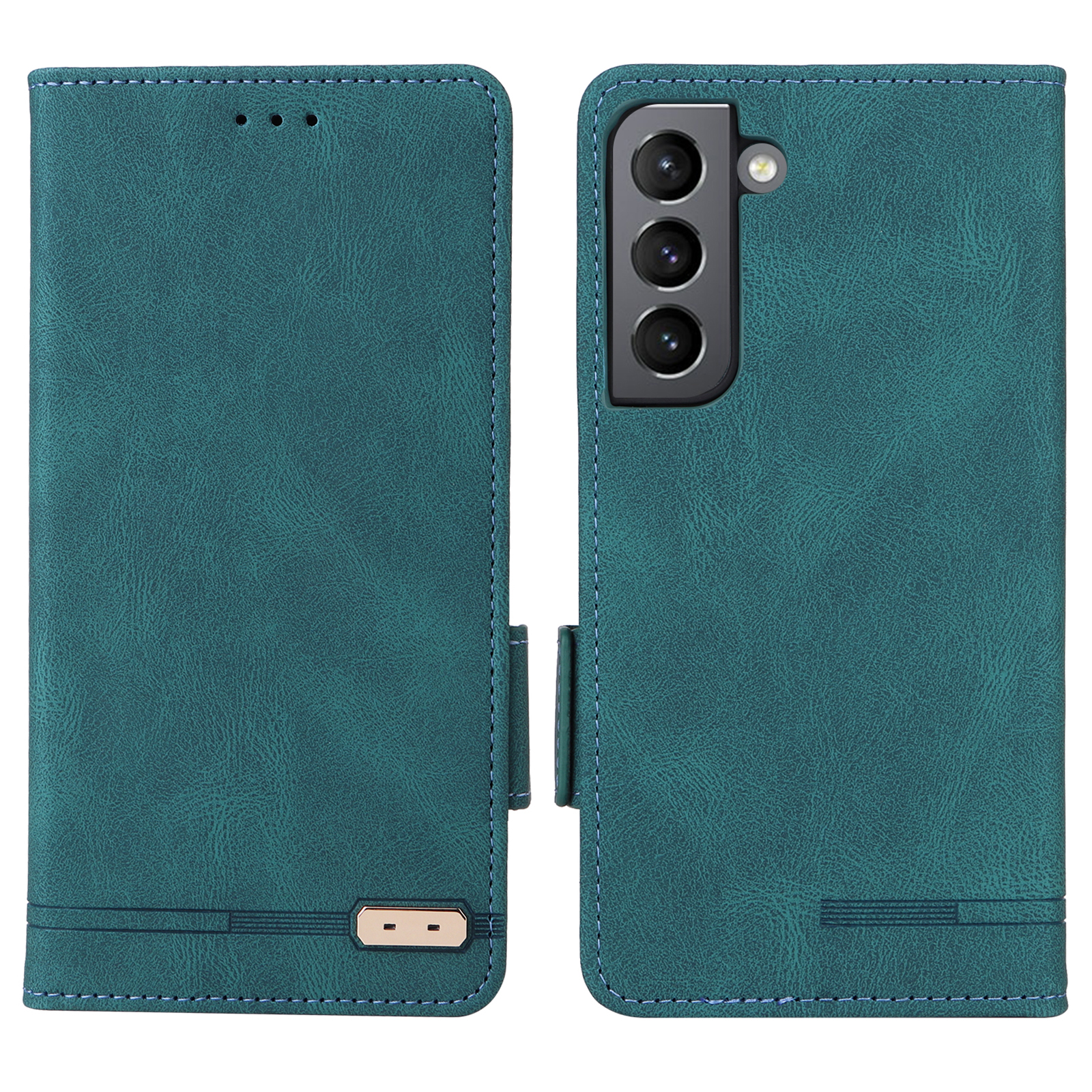 For Samsung Galaxy S22+ 5G Hardware Design Leather Cover Wallet Folio Flip Phone Case with Foldable Stand - Blue, Galaxy S22+ 5G
For Samsung Galaxy S22+ 5G Hardware Design Leather Cover Wallet Folio Flip Phone Case with Foldable Stand - Blue, Galaxy S22+ 5G