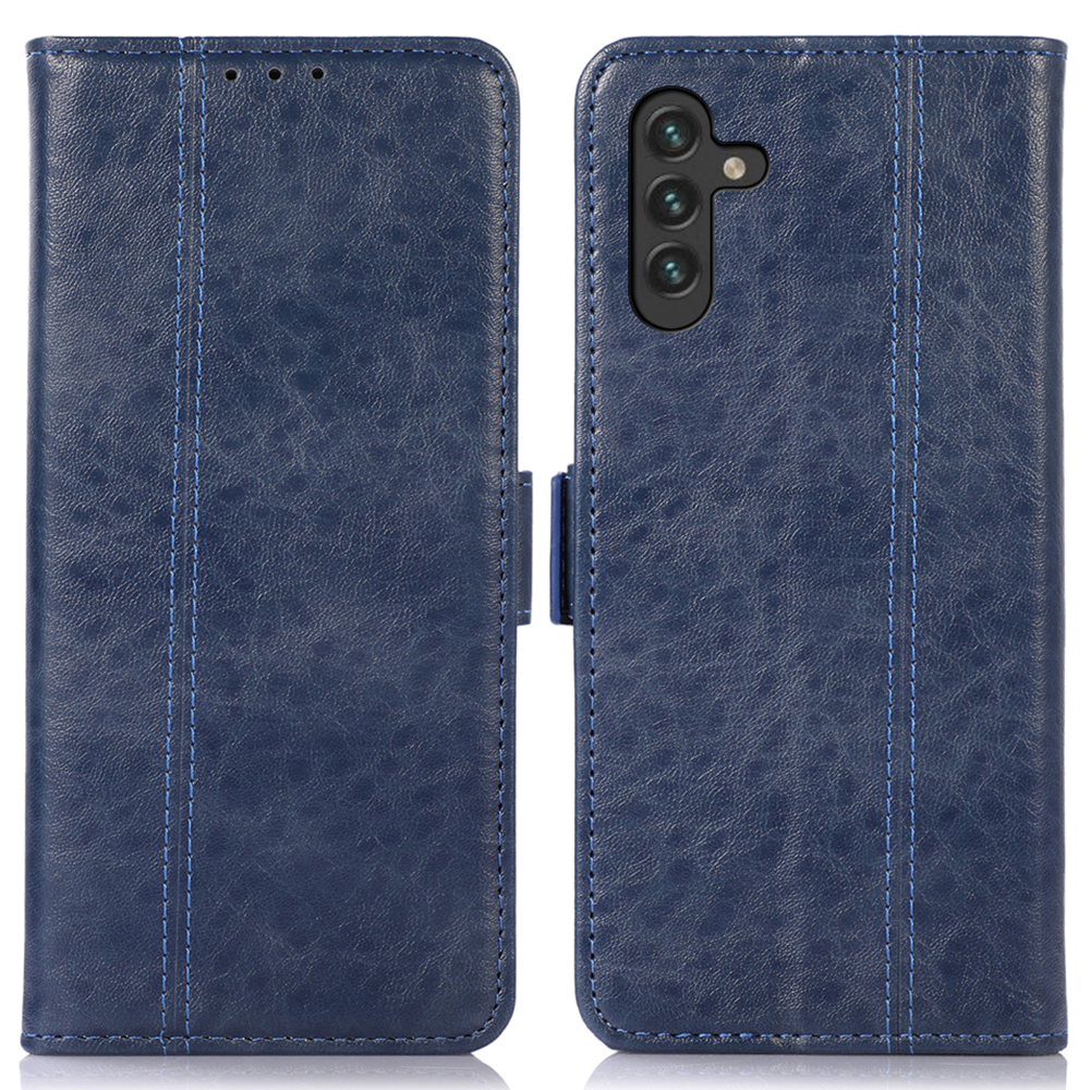 For Samsung Galaxy A13 5G Stand Wallet Function Crazy Horse Texture Cell Phone Case PU Leather + TPU Side Magnetic Clasps Mobile Phone Cover - Blue, Galaxy A13 5G
For Samsung Galaxy A13 5G Stand Wallet Function Crazy Horse Texture Cell Phone Case PU Leather + TPU Side Magnetic Clasps Mobile Phone Cover - Blue, Galaxy A13 5G