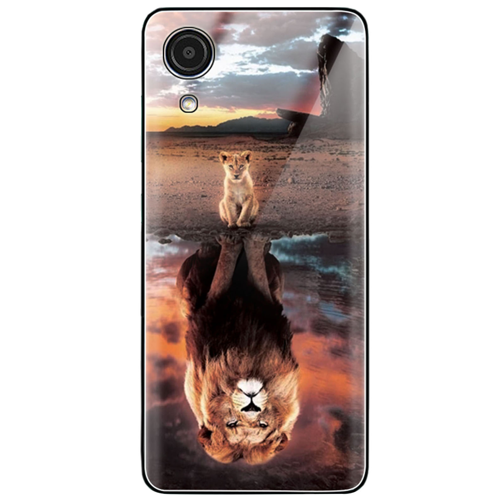 For Samsung Galaxy A03 Core Pattern Printing Anti-scratch Drop-proof Tempered Glass Back Soft TPU Protective Case - Lion, Samsung Galaxy A03 Core
For Samsung Galaxy A03 Core Pattern Printing Anti-scratch Drop-proof Tempered Glass Back Soft TPU Protective Case - Lion, Samsung Galaxy A03 Core