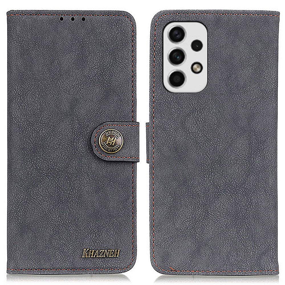 KHAZHEN Vintage Split Leather Case for Samsung Galaxy A23 4G (165.4 x 76.9 x 8.4mm), Stitching Line Wallet Phone Stand Cover - Black, Galaxy A23 4G (165.4 x 76.9 x 8.4mm)
KHAZHEN Vintage Split Leather Case for Samsung Galaxy A23 4G (165.4 x 76.9 x 8.4mm), Stitching Line Wallet Phone Stand Cover - Black, Galaxy A23 4G (165.4 x 76.9 x 8.4mm)