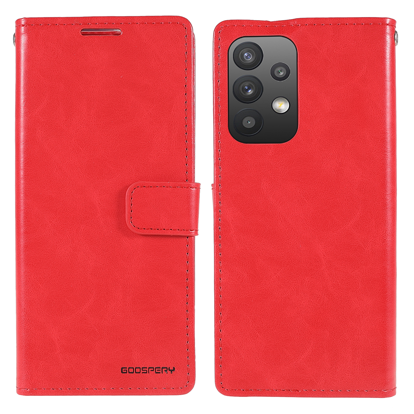 MERCURY GOOSPERY Wallet Phone Case for Samsung Galaxy A33 5G Shockproof Phone Cover TPU + PU Leather Protective Case with Stand - Red, Samsung Galaxy A33 5G
MERCURY GOOSPERY Wallet Phone Case for Samsung Galaxy A33 5G Shockproof Phone Cover TPU + PU Leather Protective Case with Stand - Red, Samsung Galaxy A33 5G