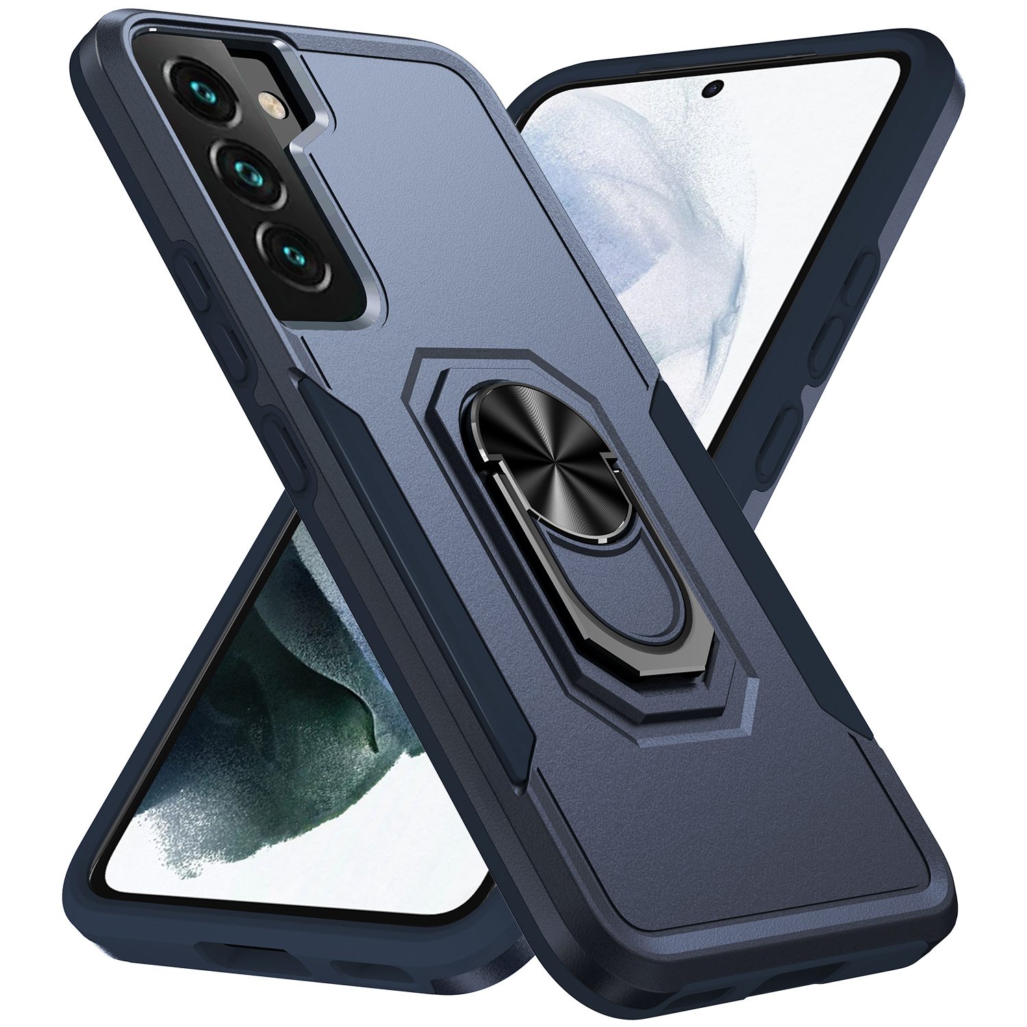 Defender Series PC + TPU Cellphone Case for Samsung Galaxy S22 5G, Fall Proof Guard Phone Cover with Rotary Ring Kickstand - Blue/Blue, Galaxy S22 5G
Defender Series PC + TPU Cellphone Case for Samsung Galaxy S22 5G, Fall Proof Guard Phone Cover with Rotary Ring Kickstand - Blue/Blue, Galaxy S22 5G