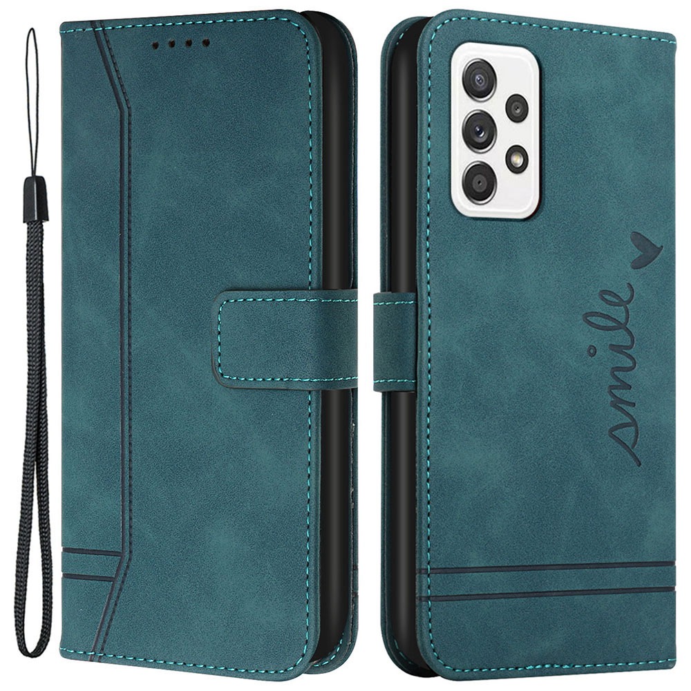 For Samsung Galaxy A23 4G / 5G (Global Version) 003 Series Phone Case, Heart Shape Imprinted Skin-touch PU Leather Stand Wallet Flip Shell - Green, Galaxy A23 4G
For Samsung Galaxy A23 4G / 5G (Global Version) 003 Series Phone Case, Heart Shape Imprinted Skin-touch PU Leather Stand Wallet Flip Shell - Green, Galaxy A23 4G