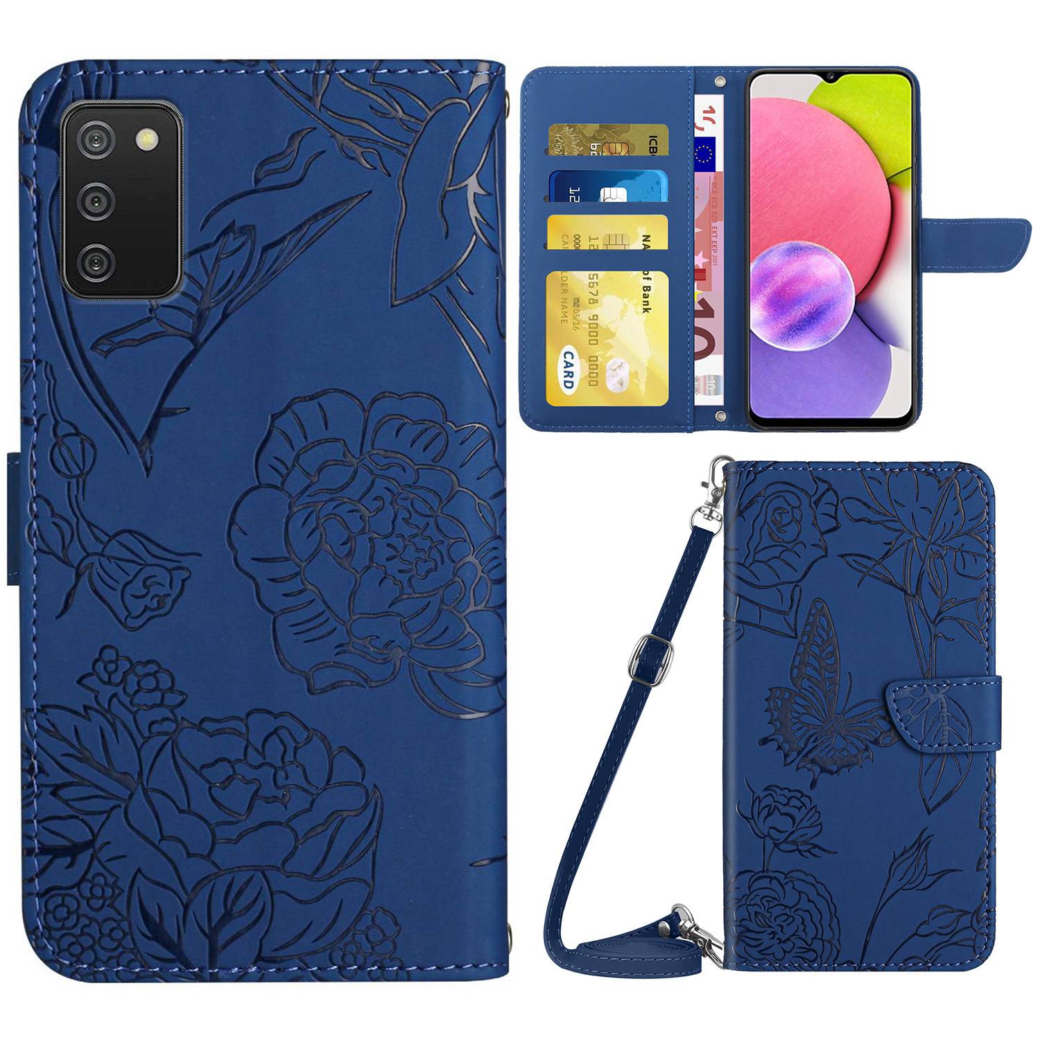 Для Samsung Galaxy A03S (165.8 X 75.9 X 9.1mm) (версия США) Skin-Touch Seep See Кожаный Чехол, Бабочка И Цветок, Напечатающий Узор С Узором Бумажника Телефона. - Синий, Samsung Galaxy A03s (165.8 x 75.9 x 9.1mm) (US Version)
Для Samsung Galaxy A03S (165.8 X 75.9 X 9.1mm) (версия США) Skin-Touch Seep See Кожаный Чехол, Бабочка И Цветок, Напечатающий Узор С Узором Бумажника Телефона. - Синий, Samsung Galaxy A03s (165.8 x 75.9 x 9.1mm) (US Version)