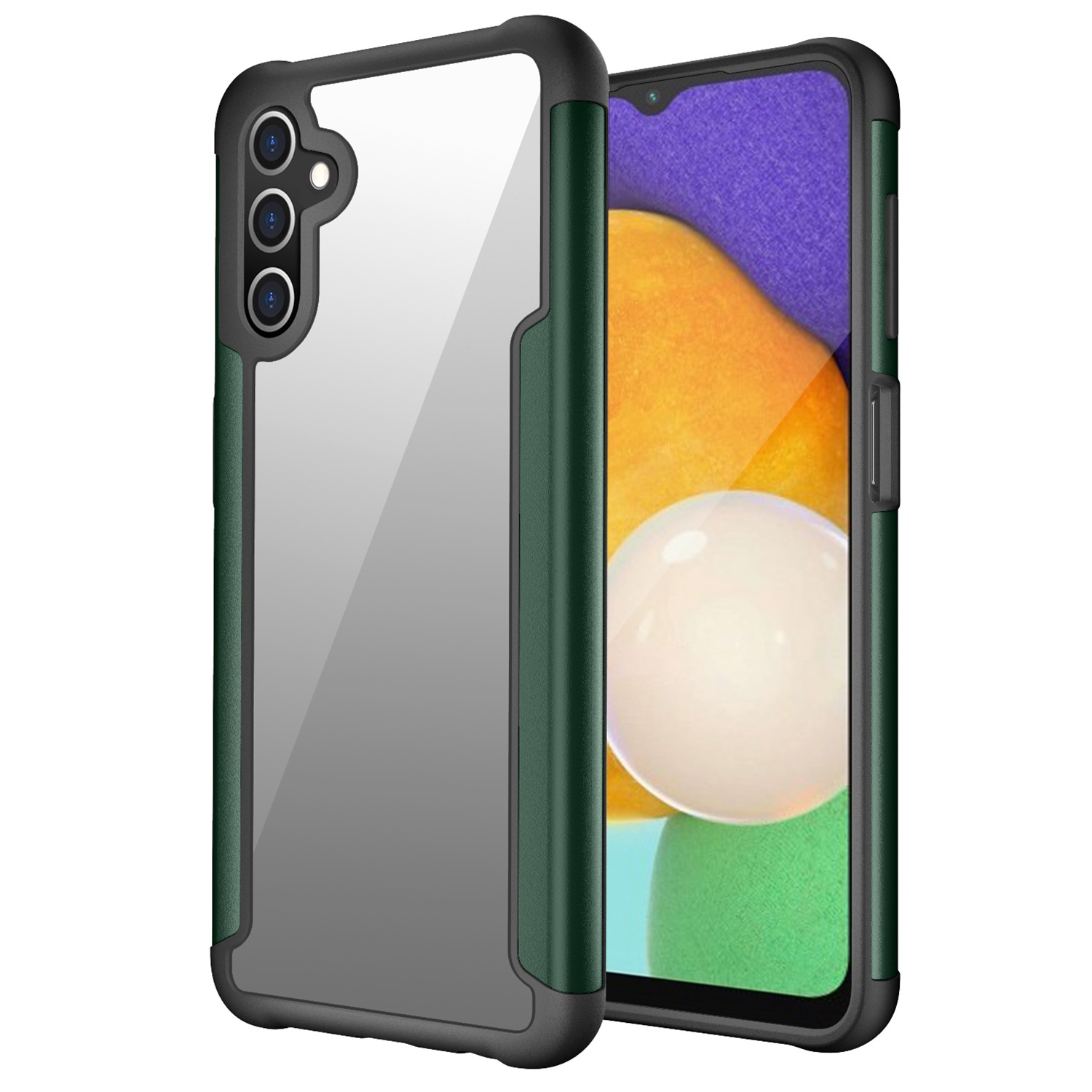 Для Samsung Galaxy A13 5G Износостойкий Ударной Металл + TPU + Clear PC Hybrid Back Case - Зеленый, Galaxy A13 5G
Для Samsung Galaxy A13 5G Износостойкий Ударной Металл + TPU + Clear PC Hybrid Back Case - Зеленый, Galaxy A13 5G