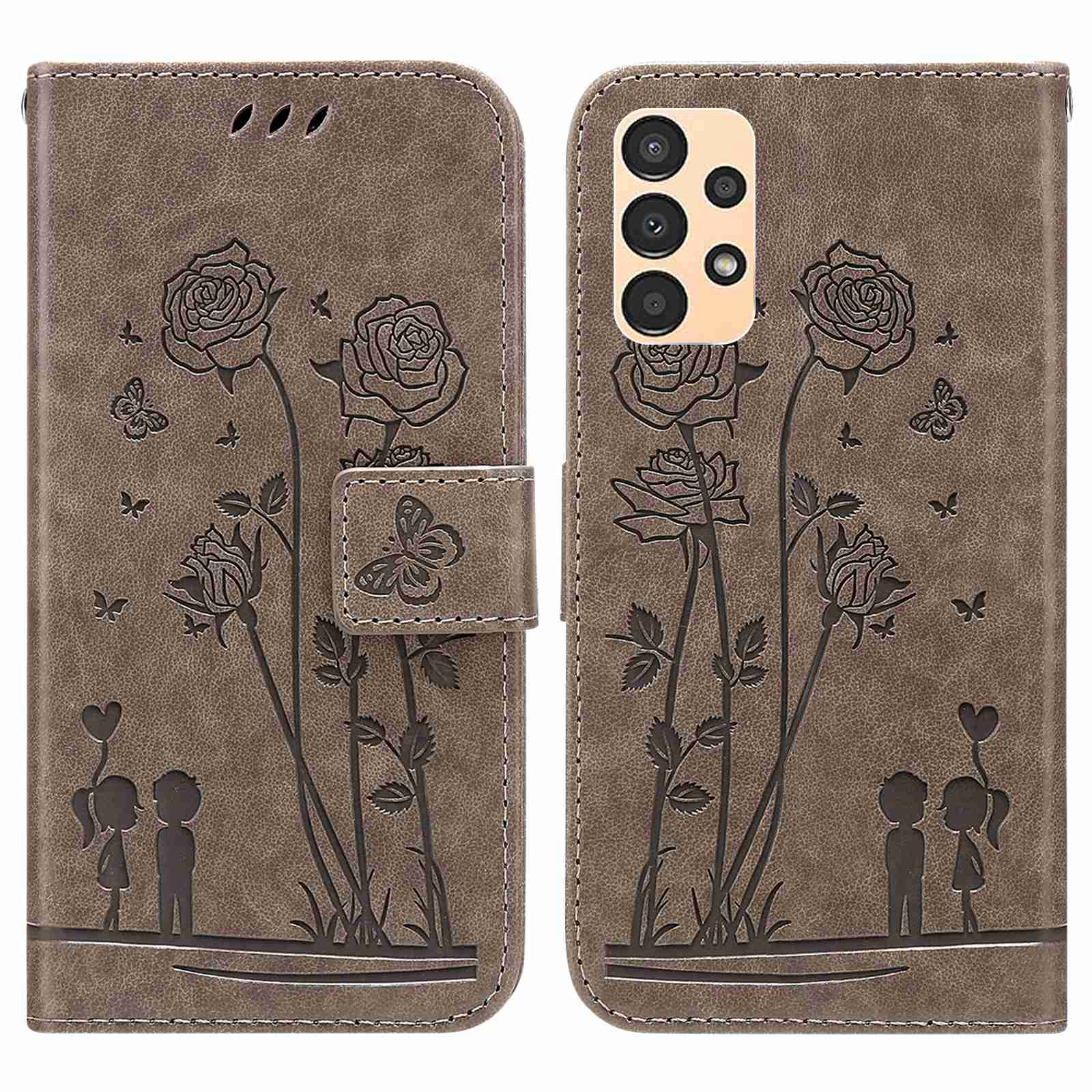 For Samsung Galaxy A13 4G Cell Phone Bag Shell Wallet PU Leather Flowers Couples Imprinted Case Stand Phone Cover - Grey, Galaxy A13 4G
For Samsung Galaxy A13 4G Cell Phone Bag Shell Wallet PU Leather Flowers Couples Imprinted Case Stand Phone Cover - Grey, Galaxy A13 4G
