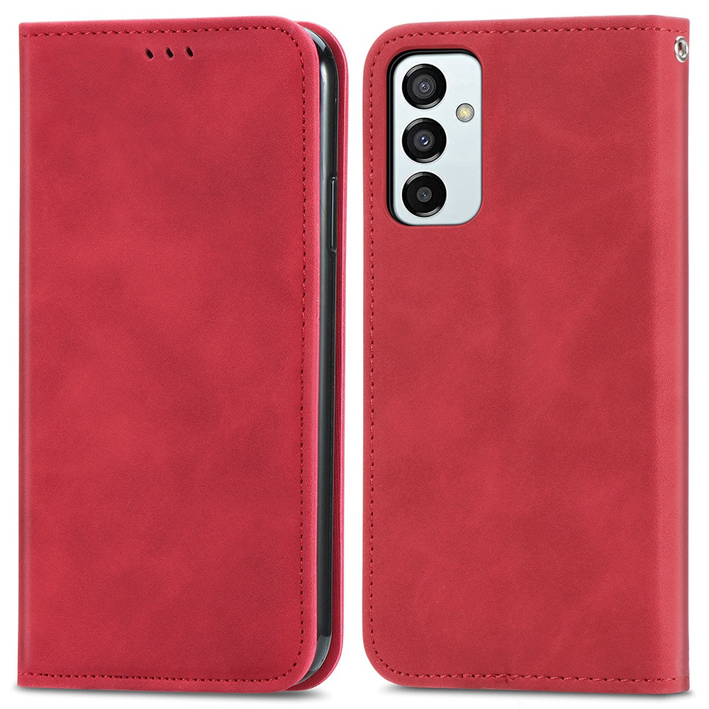 Auto-Absorbed Retro PU Leather Shell for Samsung Galaxy M23 5G/F23 5G, Skin Touch Leather Phone Stand Case with Card Slots - Red, Galaxy M23 5G
Auto-Absorbed Retro PU Leather Shell for Samsung Galaxy M23 5G/F23 5G, Skin Touch Leather Phone Stand Case with Card Slots - Red, Galaxy M23 5G