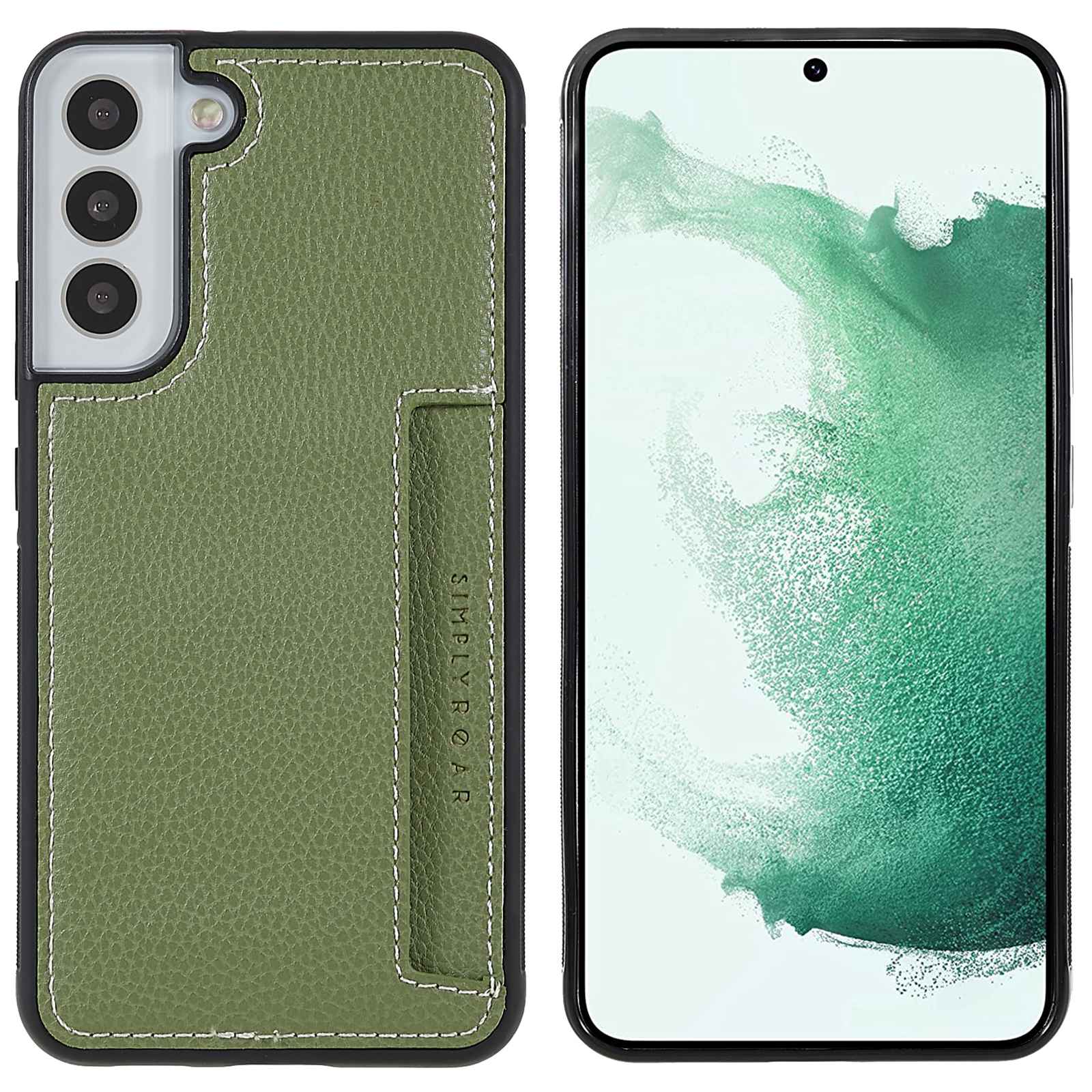 ROAR For Samsung Galaxy S22+ 5G Card Slot Litchi Texture Phone Cover Leather Coated PC + TPU Case - Matcha Green, Galaxy S22+ 5G
ROAR For Samsung Galaxy S22+ 5G Card Slot Litchi Texture Phone Cover Leather Coated PC + TPU Case - Matcha Green, Galaxy S22+ 5G