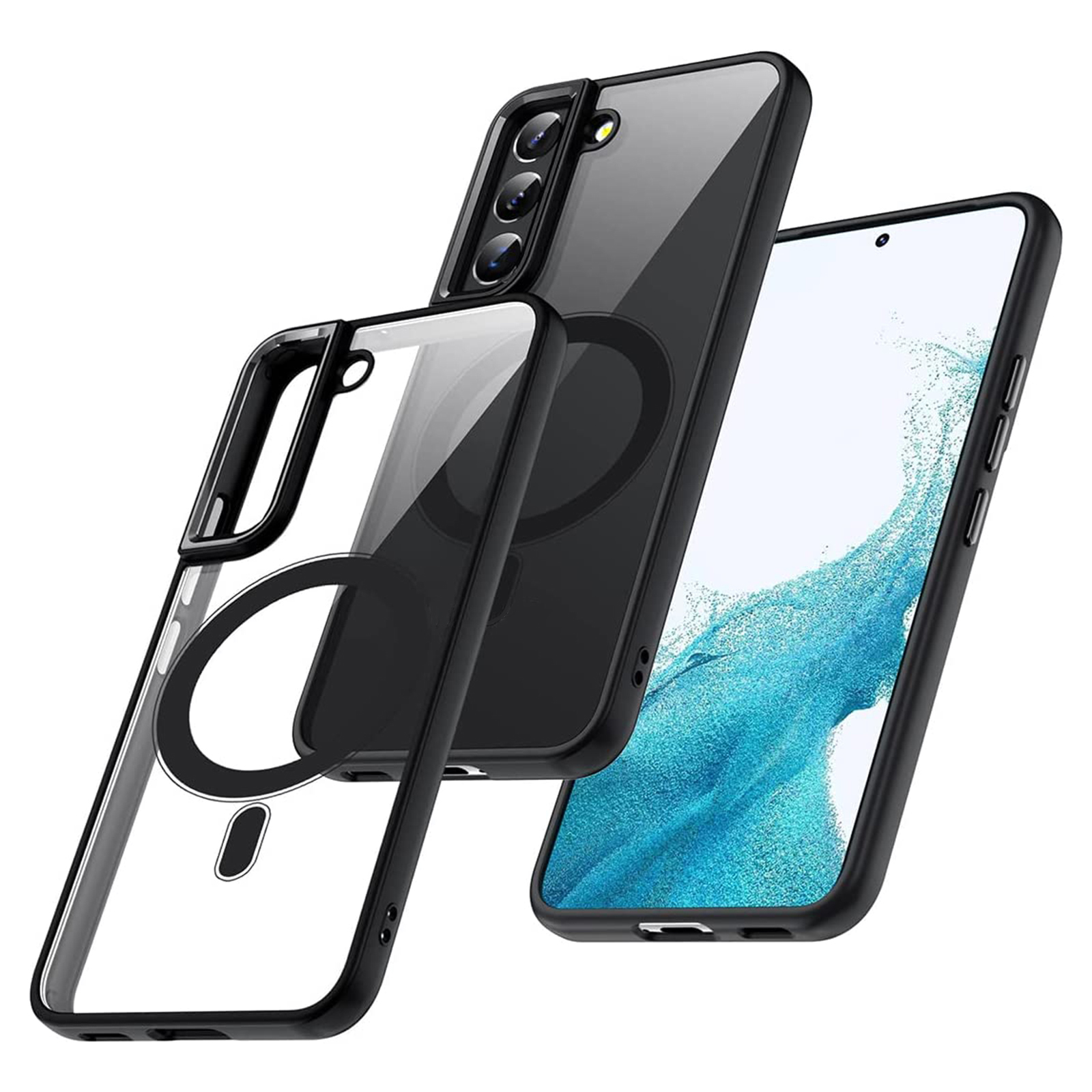 Für Samsung Galaxy S23+ Magnetic Clear Phone Case Acryl Back TPU Frame Anti-drop-abdeckung - Schwarz, Galaxy S23+
Für Samsung Galaxy S23+ Magnetic Clear Phone Case Acryl Back TPU Frame Anti-drop-abdeckung - Schwarz, Galaxy S23+