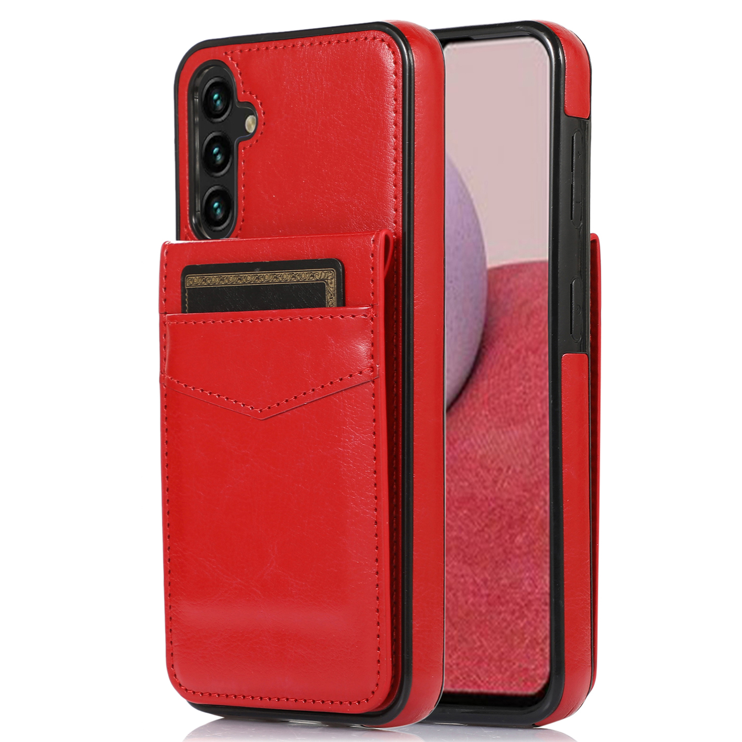 Für Samsung Galaxy A14 5G / 4G PU Leder + TPU Kickstand -kartenhalter Handyabdeckung - Rot, Galaxy A14 5G
Für Samsung Galaxy A14 5G / 4G PU Leder + TPU Kickstand -kartenhalter Handyabdeckung - Rot, Galaxy A14 5G