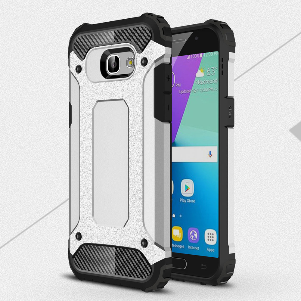 Armor Guard Plastic + TPU Hybrid Case Shell for Samsung Galaxy A5 (2017) - Silver, Galaxy A5 (2017)
Armor Guard Plastic + TPU Hybrid Case Shell for Samsung Galaxy A5 (2017) - Silver, Galaxy A5 (2017)