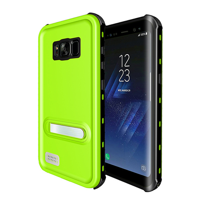 REDPEPPER for Samsung Galaxy S8+ G955 IP68 Waterproof Kickstand Case (Plastic + TPU) - Green, Galaxy S8+
REDPEPPER for Samsung Galaxy S8+ G955 IP68 Waterproof Kickstand Case (Plastic + TPU) - Green, Galaxy S8+