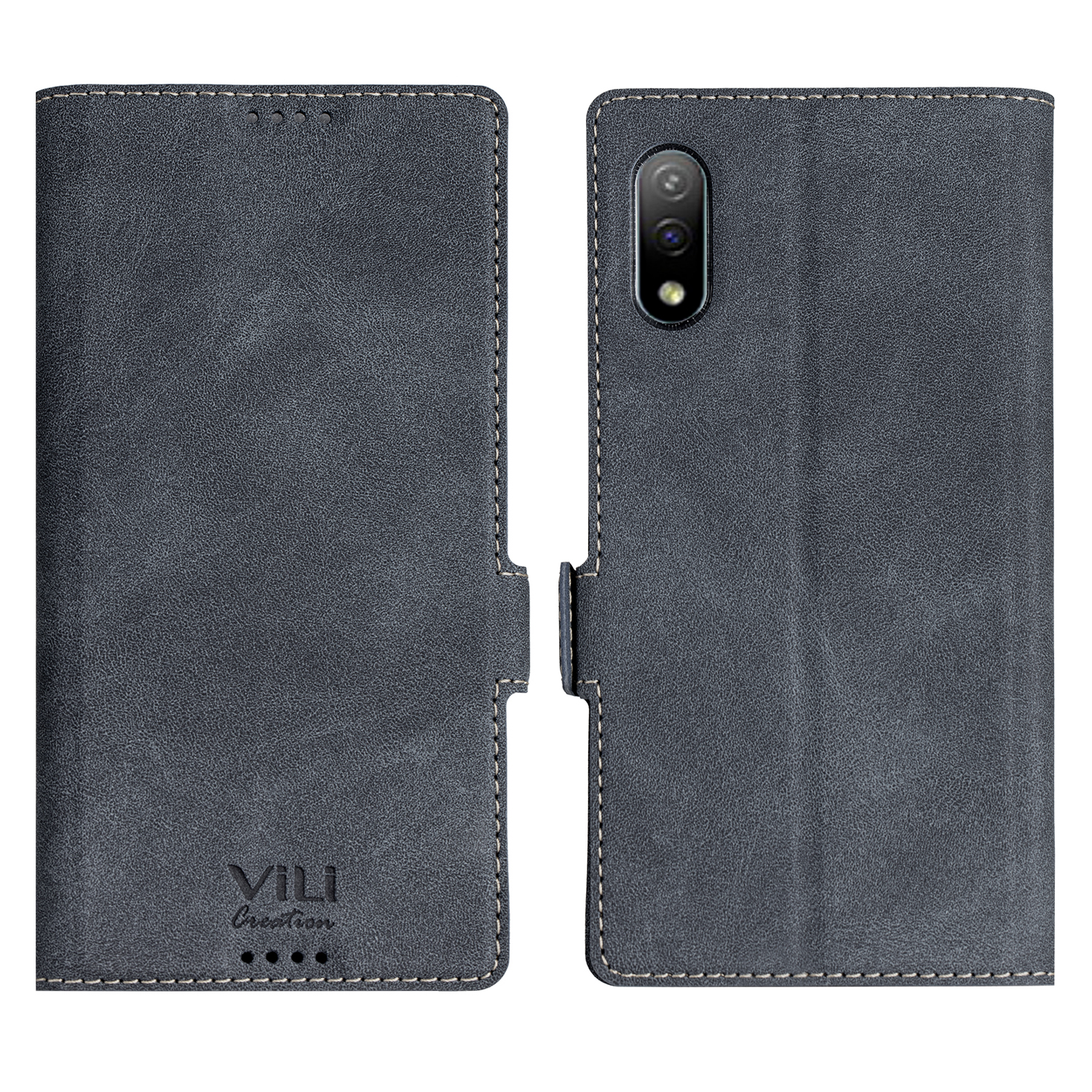 VILI KR2 -serie Premium PU Leder Folio Flip Case Stand Schocksicheres Schutzschutz Für Sony Xperia Ace 2 - Schwarz, Xperia Ace 2
VILI KR2 -serie Premium PU Leder Folio Flip Case Stand Schocksicheres Schutzschutz Für Sony Xperia Ace 2 - Schwarz, Xperia Ace 2