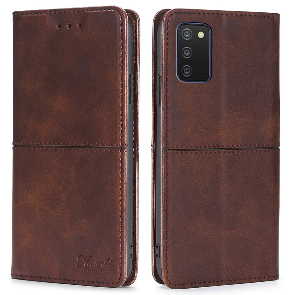 Card Slots Design Auto-absorbed Magnetic Closing Scratch-resistant Anti-drop Leather Phone Stand Cover for Samsung Galaxy A03s (166.5 x 75.98 x 9.14mm) - Dark Brown, Galaxy A03s (166.5 x 75.98 x 9.14mm)
Card Slots Design Auto-absorbed Magnetic Closing Scratch-resistant Anti-drop Leather Phone Stand Cover for Samsung Galaxy A03s (166.5 x 75.98 x 9.14mm) - Dark Brown, Galaxy A03s (166.5 x 75.98 x 9.14mm)