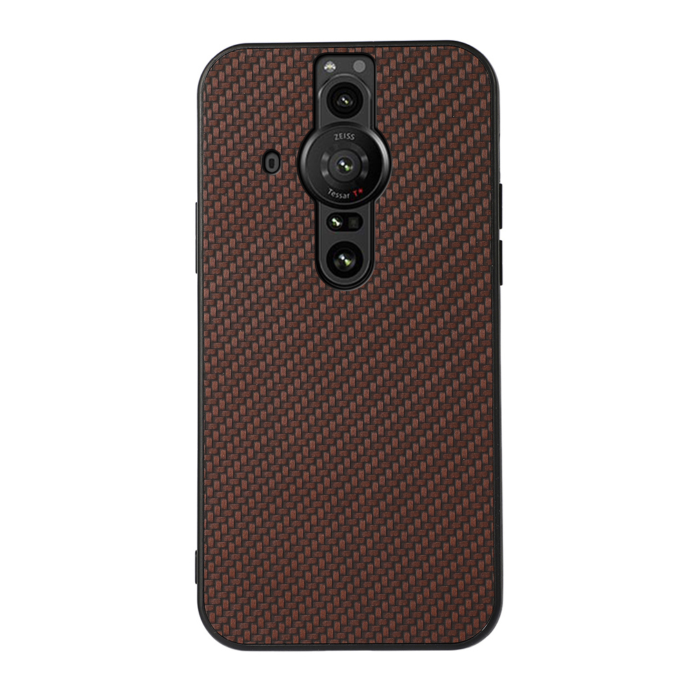 Kohlefaser Textur PU Lederbeschichtung Telefon Hülle PC + TPU Hybridschutzschutz Für Sony Xperia Pro-I - Braun, Sony Xperia Pro-I
Kohlefaser Textur PU Lederbeschichtung Telefon Hülle PC + TPU Hybridschutzschutz Für Sony Xperia Pro-I - Braun, Sony Xperia Pro-I