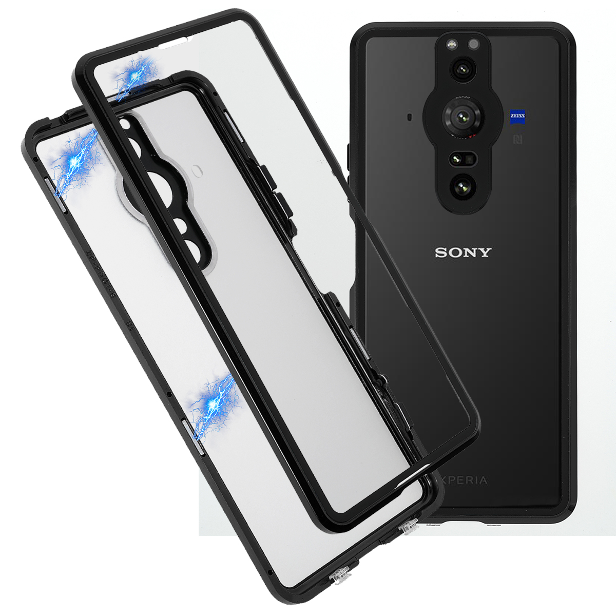 Pour Sony Xperia Pro-I Cadre Métallique + Verre Trempé + Couverture Hybride Mate Matte - le Noir
Pour Sony Xperia Pro-I Cadre Métallique + Verre Trempé + Couverture Hybride Mate Matte - le Noir