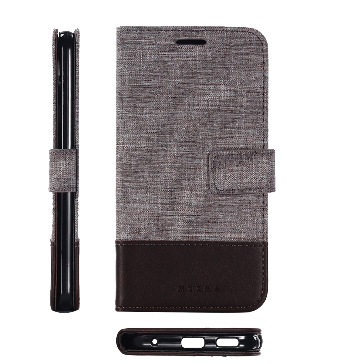 MUXMA PU Leder -leinwand Spleißbrieftasche Mobile Cover Shell Mit Ständer Für LG V30 - Braun, LG V30
MUXMA PU Leder -leinwand Spleißbrieftasche Mobile Cover Shell Mit Ständer Für LG V30 - Braun, LG V30