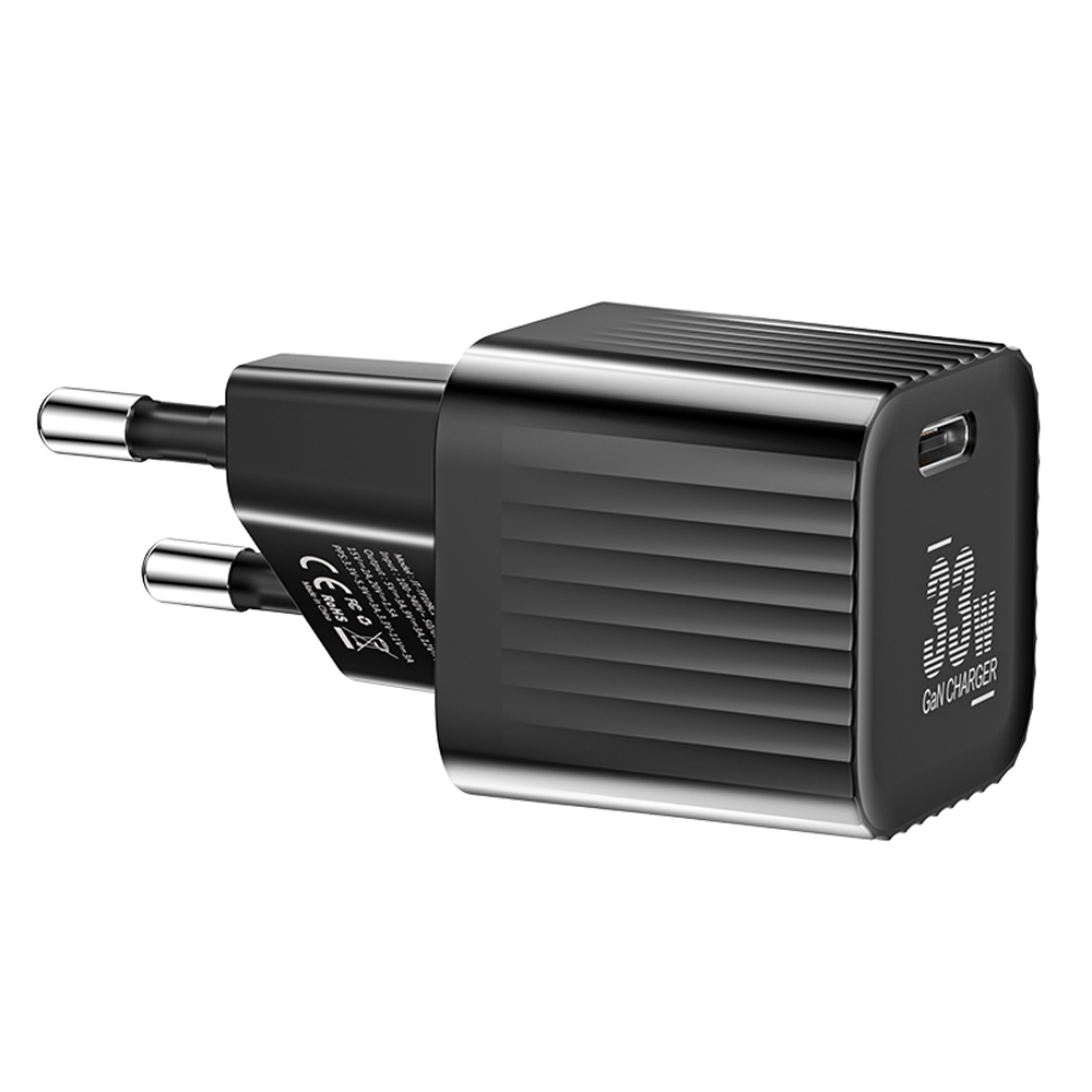 ESSAGER Single Port PD 33W GaN Charger Portable Travel Wall Charger Adapter for iPhone 13 iPad Pro - Black/EU Plug, Universal
ESSAGER Single Port PD 33W GaN Charger Portable Travel Wall Charger Adapter for iPhone 13 iPad Pro - Black/EU Plug, Universal