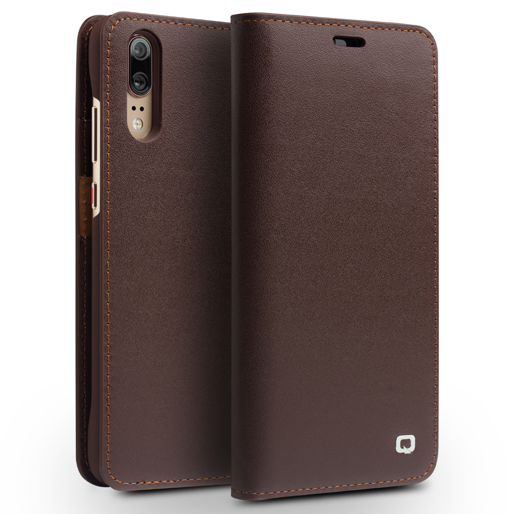 QIALINO Classic Gen II Cowhide Genuine Leather Wallet Mobile Cover for Huawei P20 - Brown
QIALINO Classic Gen II Cowhide Genuine Leather Wallet Mobile Cover for Huawei P20 - Brown