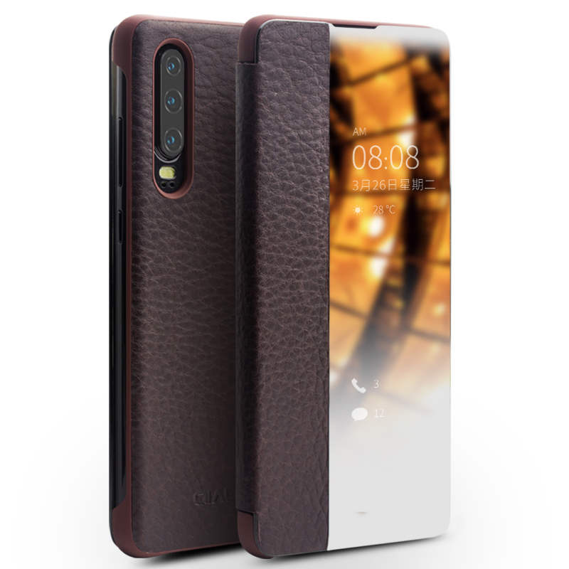 QIALIO FÜR HUAWEI P30 Ansicht Fenster Cowhide Leather Smart Phone Case - Kaffee, Huawei P30
QIALIO FÜR HUAWEI P30 Ansicht Fenster Cowhide Leather Smart Phone Case - Kaffee, Huawei P30
