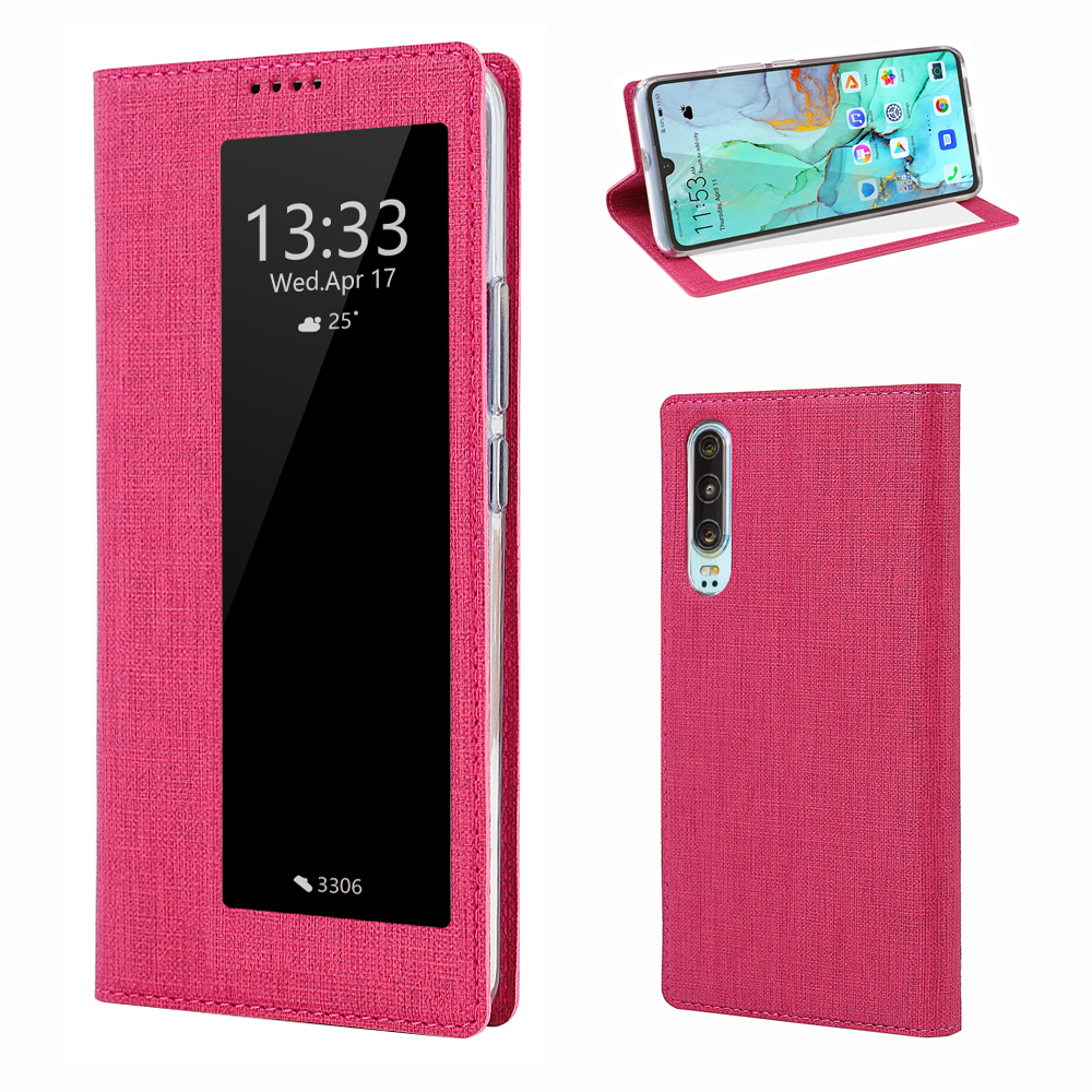 VILI DMX Klappstillansicht Fenster Leder Telefonabdeckung Hülle Für Huawei P30 - Rose, Huawei P30
VILI DMX Klappstillansicht Fenster Leder Telefonabdeckung Hülle Für Huawei P30 - Rose, Huawei P30