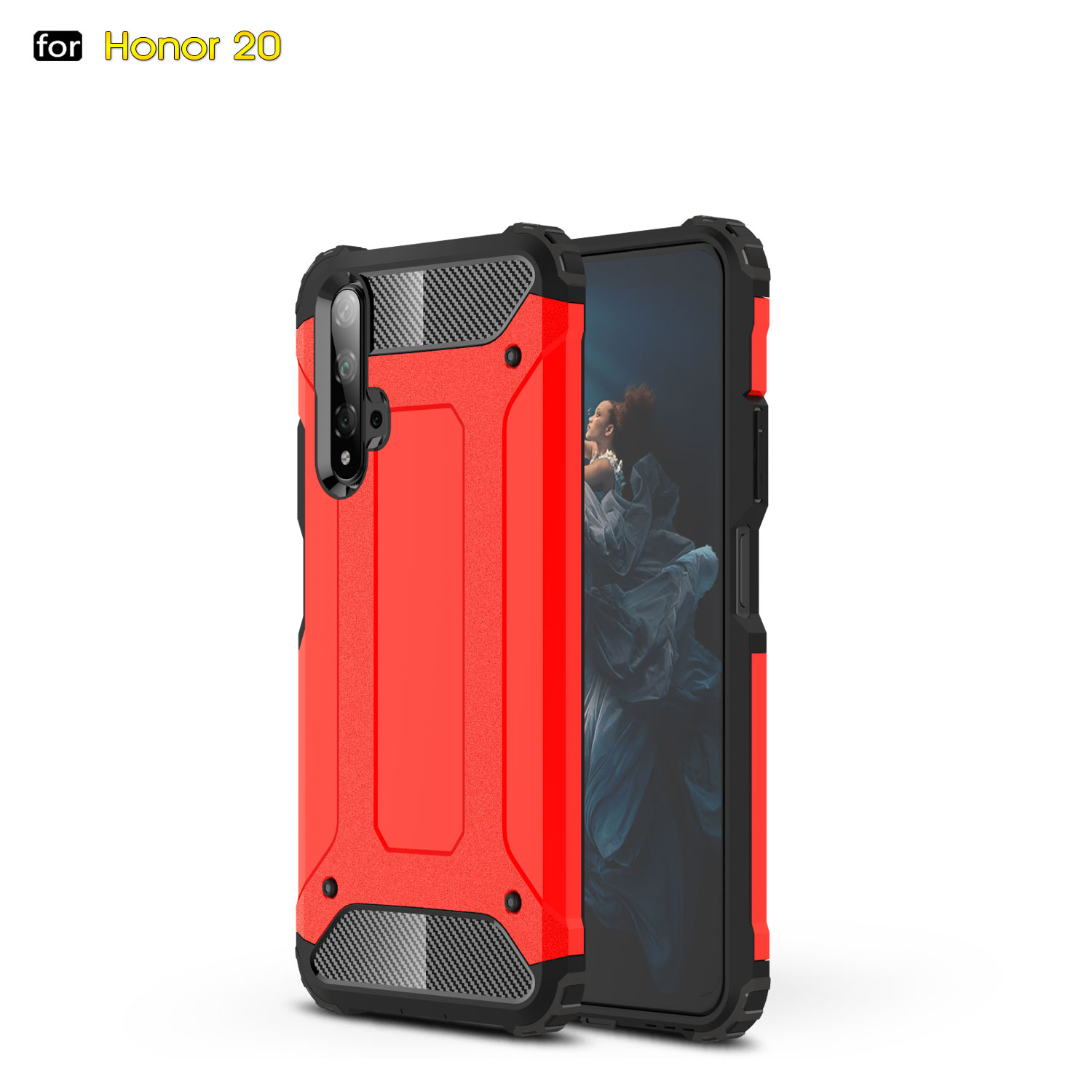 Armor Guard Plastic + TPU Combo Case for Huawei Honor 20S (For China) / Honor 20 / nova 5T - Red, Huawei Honor 20
Armor Guard Plastic + TPU Combo Case for Huawei Honor 20S (For China) / Honor 20 / nova 5T - Red, Huawei Honor 20