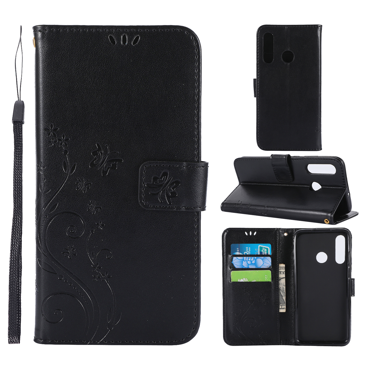 Imprint Butterfly Leather Wallet Phone Shell for Huawei Honor 20 Lite - Black, Huawei Honor 20 Lite
Imprint Butterfly Leather Wallet Phone Shell for Huawei Honor 20 Lite - Black, Huawei Honor 20 Lite