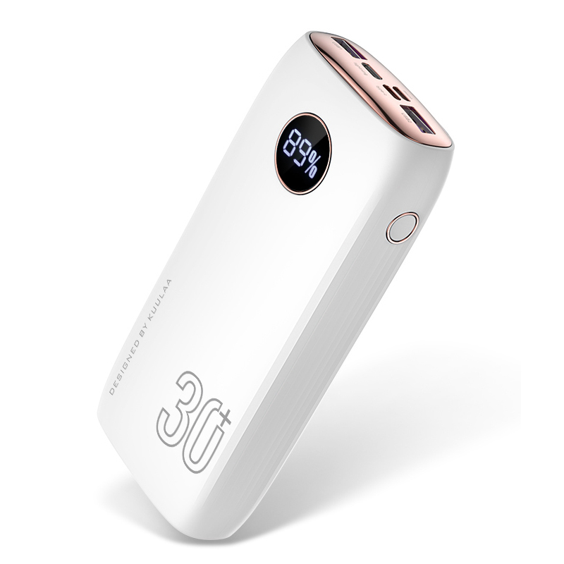 KUULAA 30000MAH Двухсторонняя Быстрая Зарядка Type-C Интерфейс Power Bank - Белый, iPhone 12 mini
KUULAA 30000MAH Двухсторонняя Быстрая Зарядка Type-C Интерфейс Power Bank - Белый, iPhone 12 mini