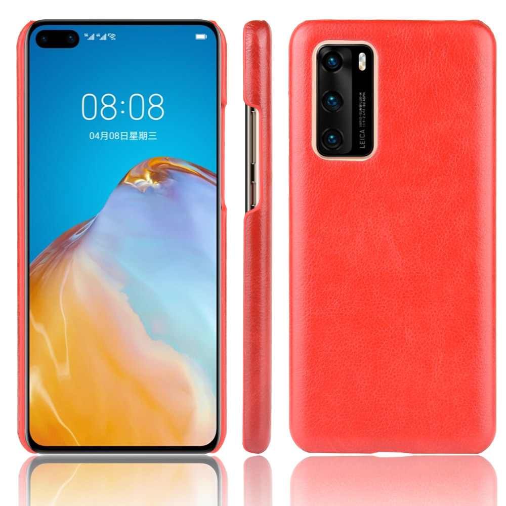 Litchi Skin Leather Coated PC Back Phone Case for Huawei P40 - Red, Huawei Huawei P40
Litchi Skin Leather Coated PC Back Phone Case for Huawei P40 - Red, Huawei Huawei P40