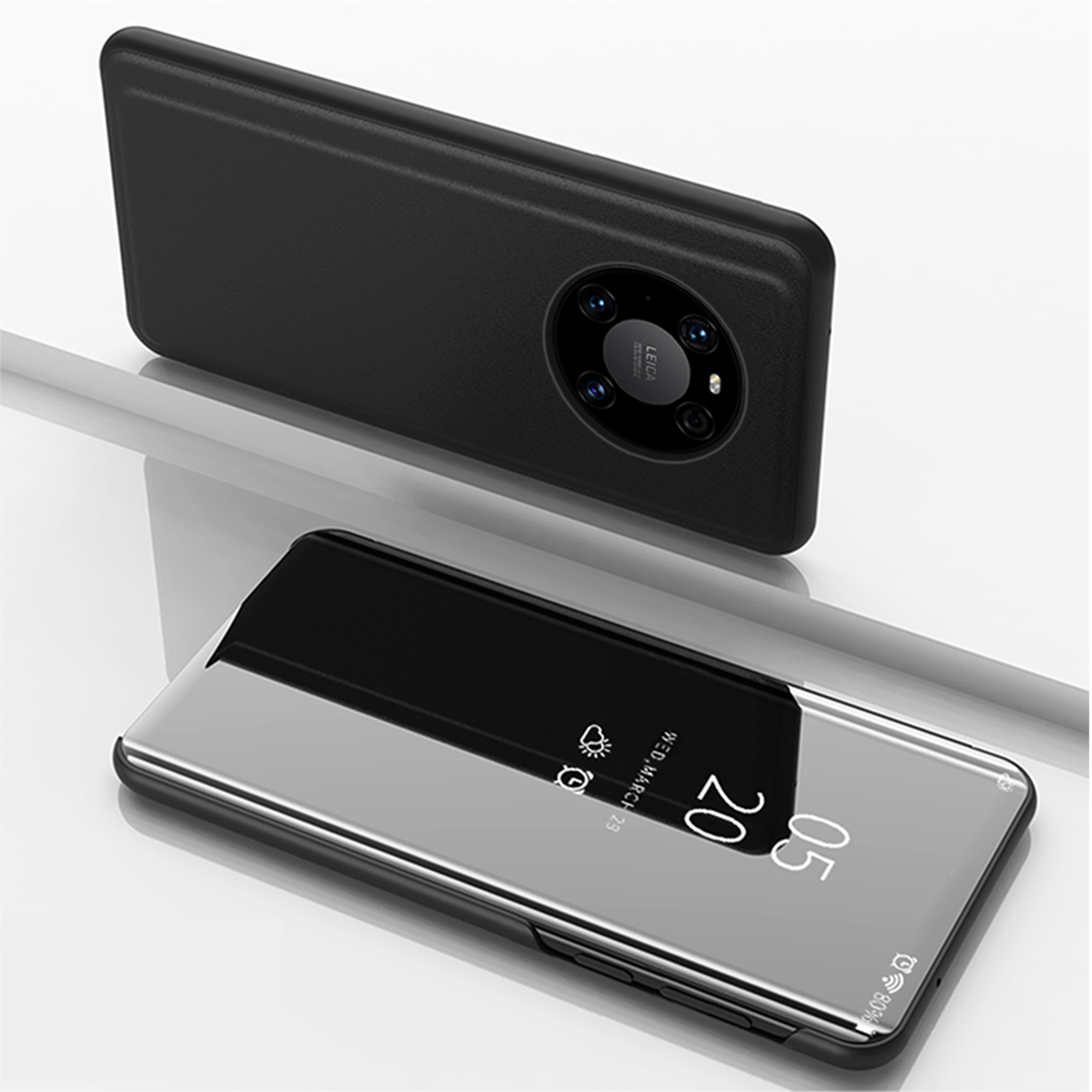Überzogene Spiegeloberflächenhülle Für Huawei Mate 40 Pro-Ansichtfenster-Lederabdeckung - Schwarz, Huawei Mate 40 Pro 5G
Überzogene Spiegeloberflächenhülle Für Huawei Mate 40 Pro-Ansichtfenster-Lederabdeckung - Schwarz, Huawei Mate 40 Pro 5G