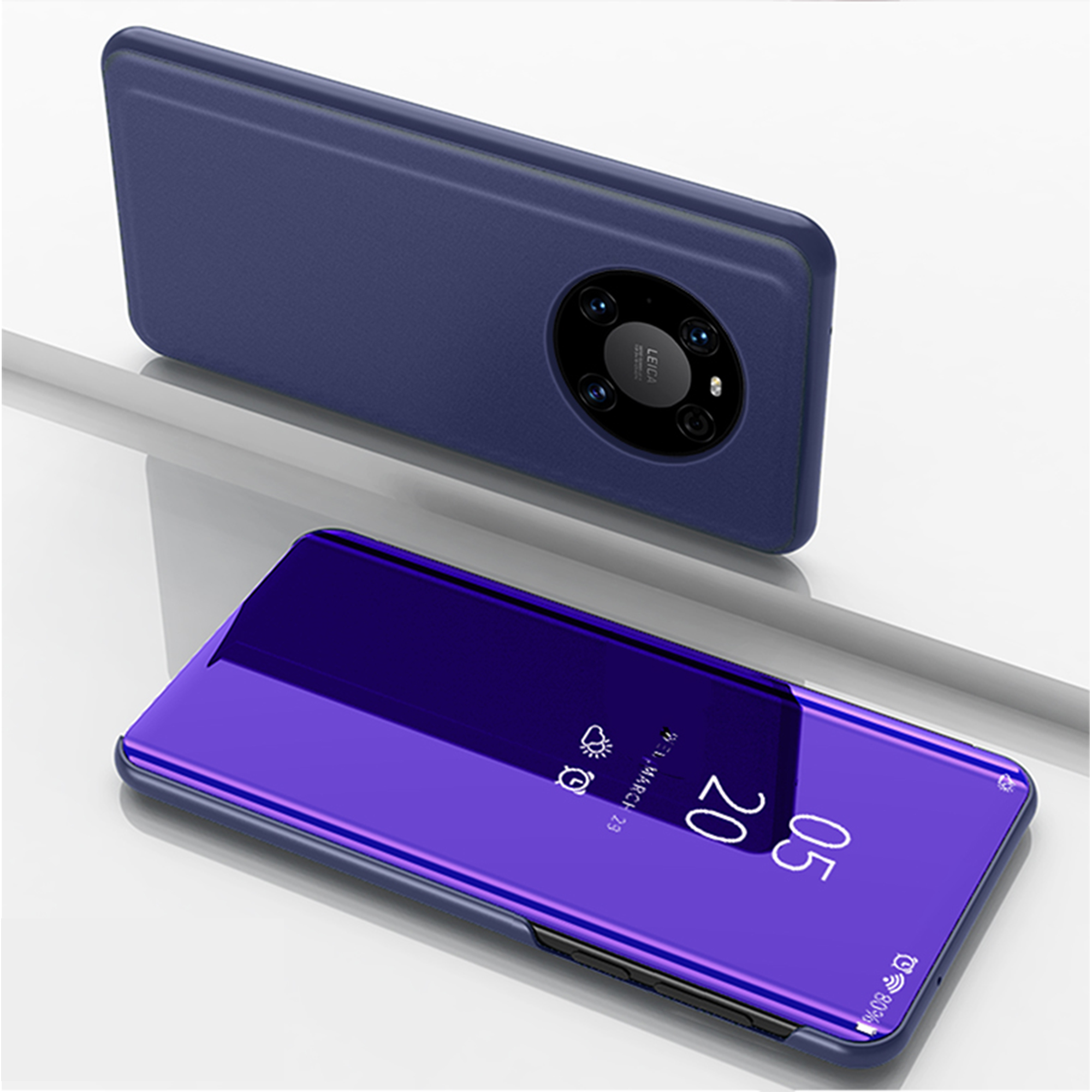 Überzogene Spiegeloberflächenhülle Für Huawei Mate 40 Pro-Ansichtfenster-Lederabdeckung - Dunkelblau, Huawei Mate 40 Pro 5G
Überzogene Spiegeloberflächenhülle Für Huawei Mate 40 Pro-Ansichtfenster-Lederabdeckung - Dunkelblau, Huawei Mate 40 Pro 5G