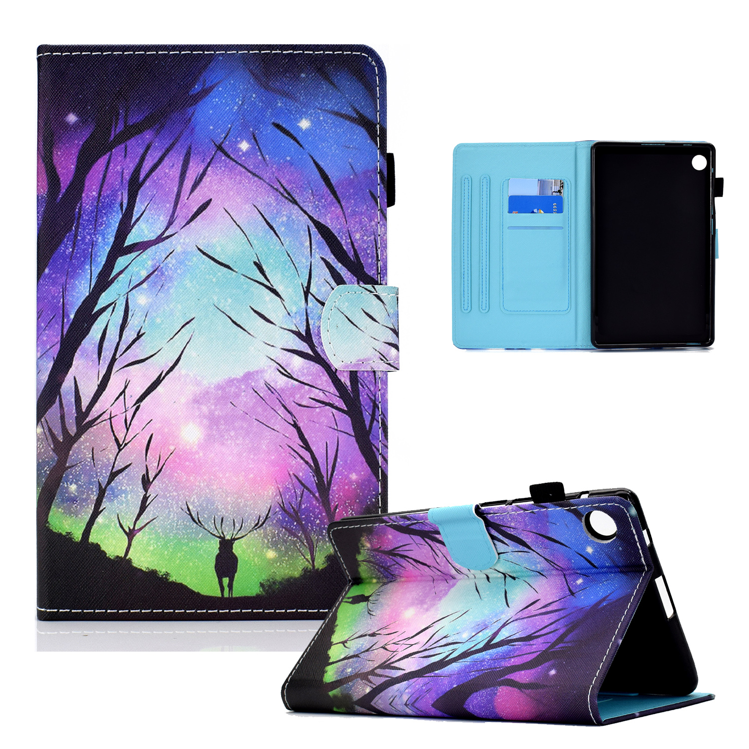 Nähte Leder Mit Kartenhaltertablettenabdeckung Mit Musterdruck Für Huawei Matepad T10/T10S - Sternenklarer Himmel, Huawei MatePad T 10S
Nähte Leder Mit Kartenhaltertablettenabdeckung Mit Musterdruck Für Huawei Matepad T10/T10S - Sternenklarer Himmel, Huawei MatePad T 10S