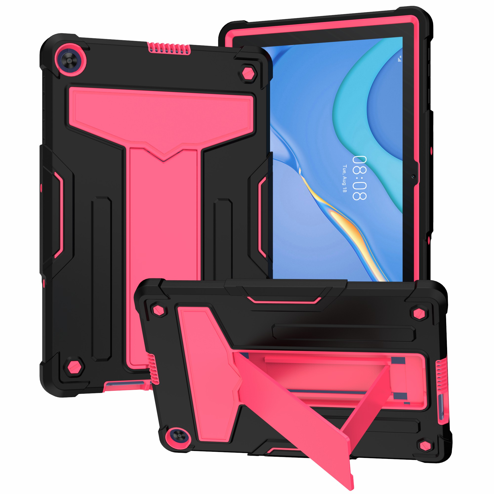 Faltbare T-förmige Kickstand-Anti-Staub-PC-Silikonschutzabdeckung Für Huawei-Matepad T10S - Schwarz Rot, Huawei MatePad T 10S
Faltbare T-förmige Kickstand-Anti-Staub-PC-Silikonschutzabdeckung Für Huawei-Matepad T10S - Schwarz Rot, Huawei MatePad T 10S