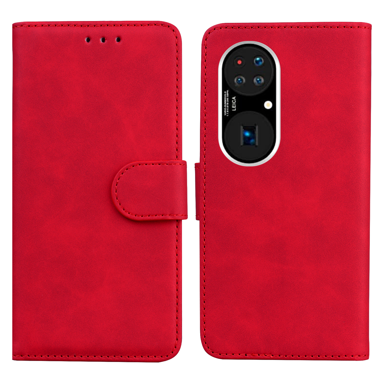Full Protection Flip Leather Phone Case with Wallet Stand for Huawei P50 - Red, Huawei Huawei P50
Full Protection Flip Leather Phone Case with Wallet Stand for Huawei P50 - Red, Huawei Huawei P50