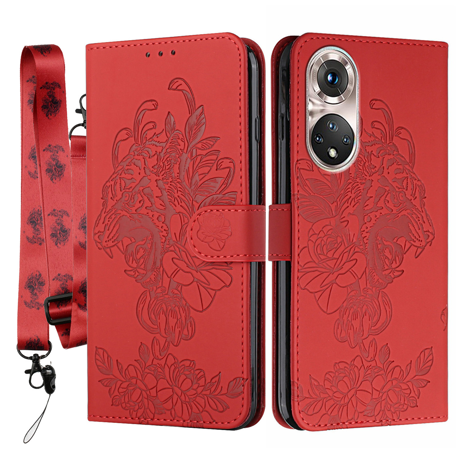 Tiger- Und Blumenabdruckmuster Lederstand Hülle Für Huawei P50 - Rot, Huawei P50 4G
Tiger- Und Blumenabdruckmuster Lederstand Hülle Für Huawei P50 - Rot, Huawei P50 4G