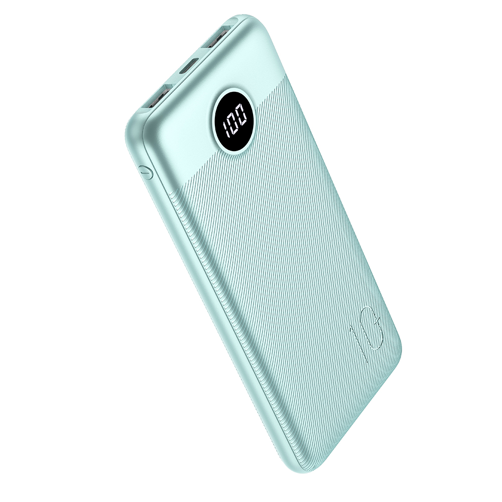 VEGER L10 10000mAh Power Bank Dual-port Output Phone Charger External Battery with LED Power Display - Cyan, Universal
VEGER L10 10000mAh Power Bank Dual-port Output Phone Charger External Battery with LED Power Display - Cyan, Universal